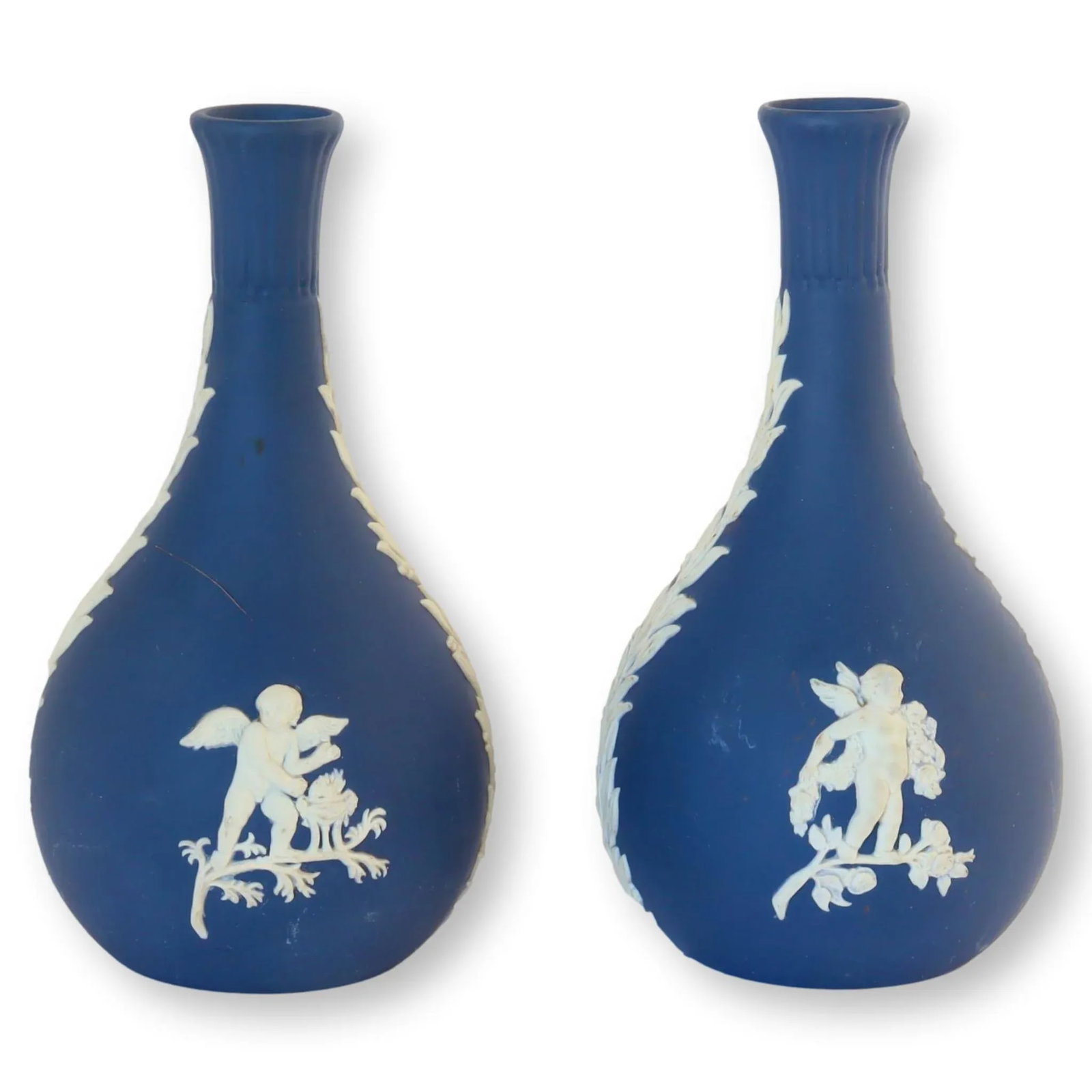 1970s Wedgwood Jasperware Bud Vases, a Pair - 3