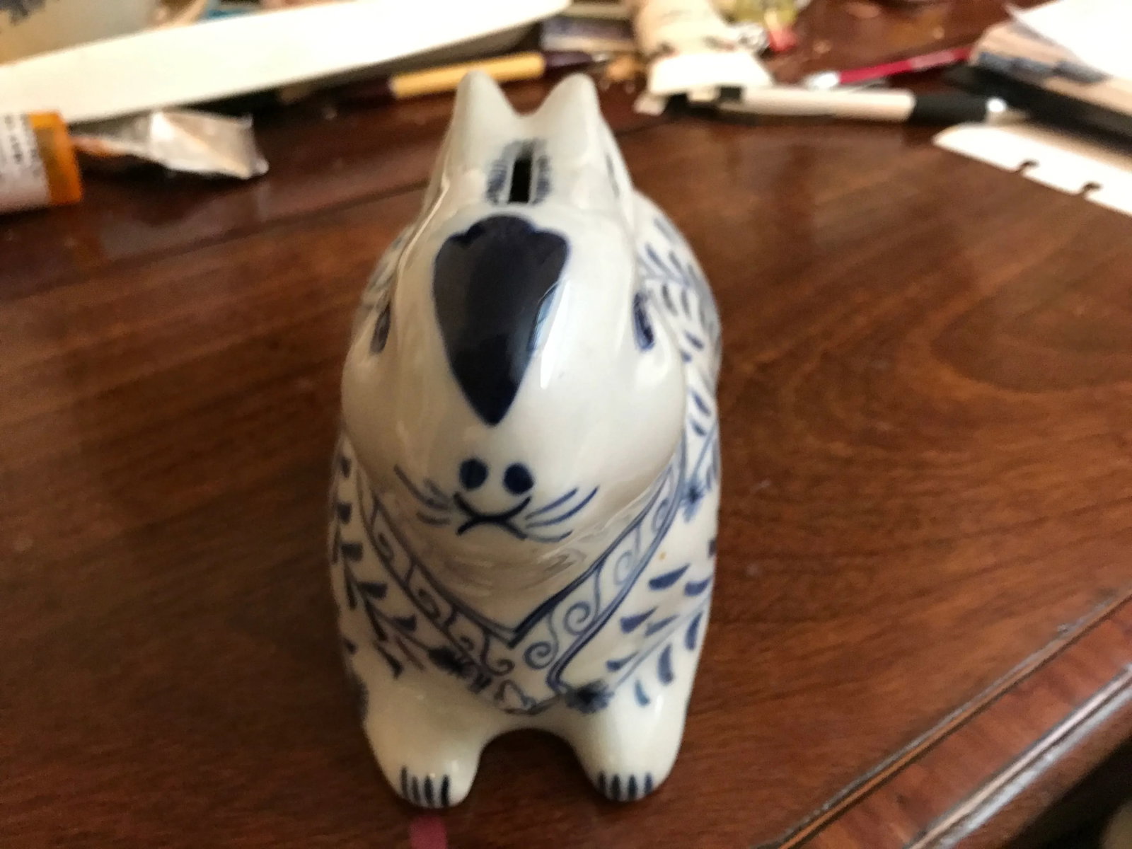 Vintage 1960s Porcelain Bunny Bank - 2