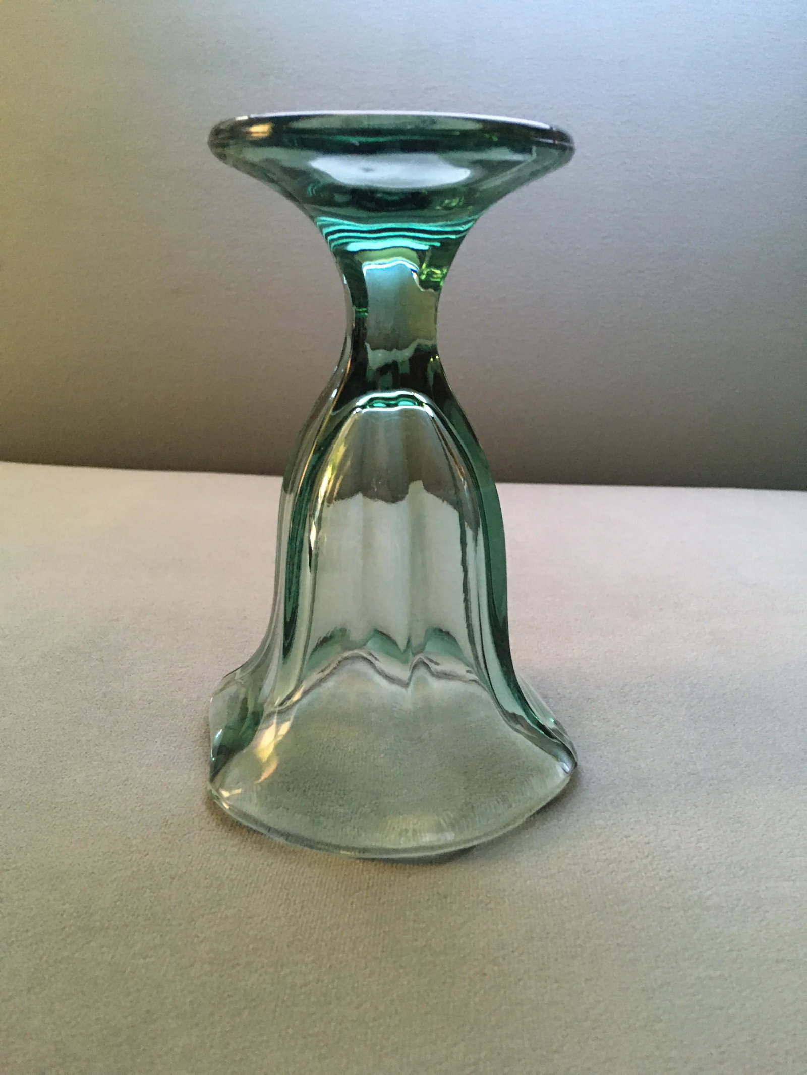 Vintage Anchor Hocking Green Fountain-Ware Parfait Glasses- Set of 4 - 5