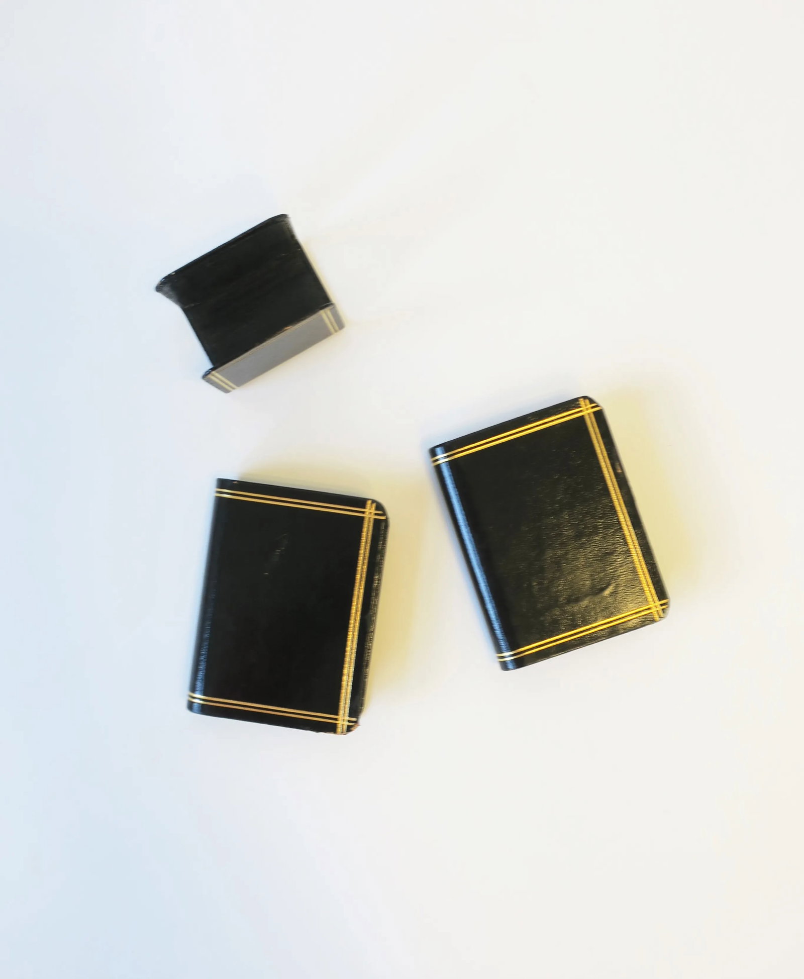 Vintage Playing Cards in Black and Gold With Greek Key Design - 12