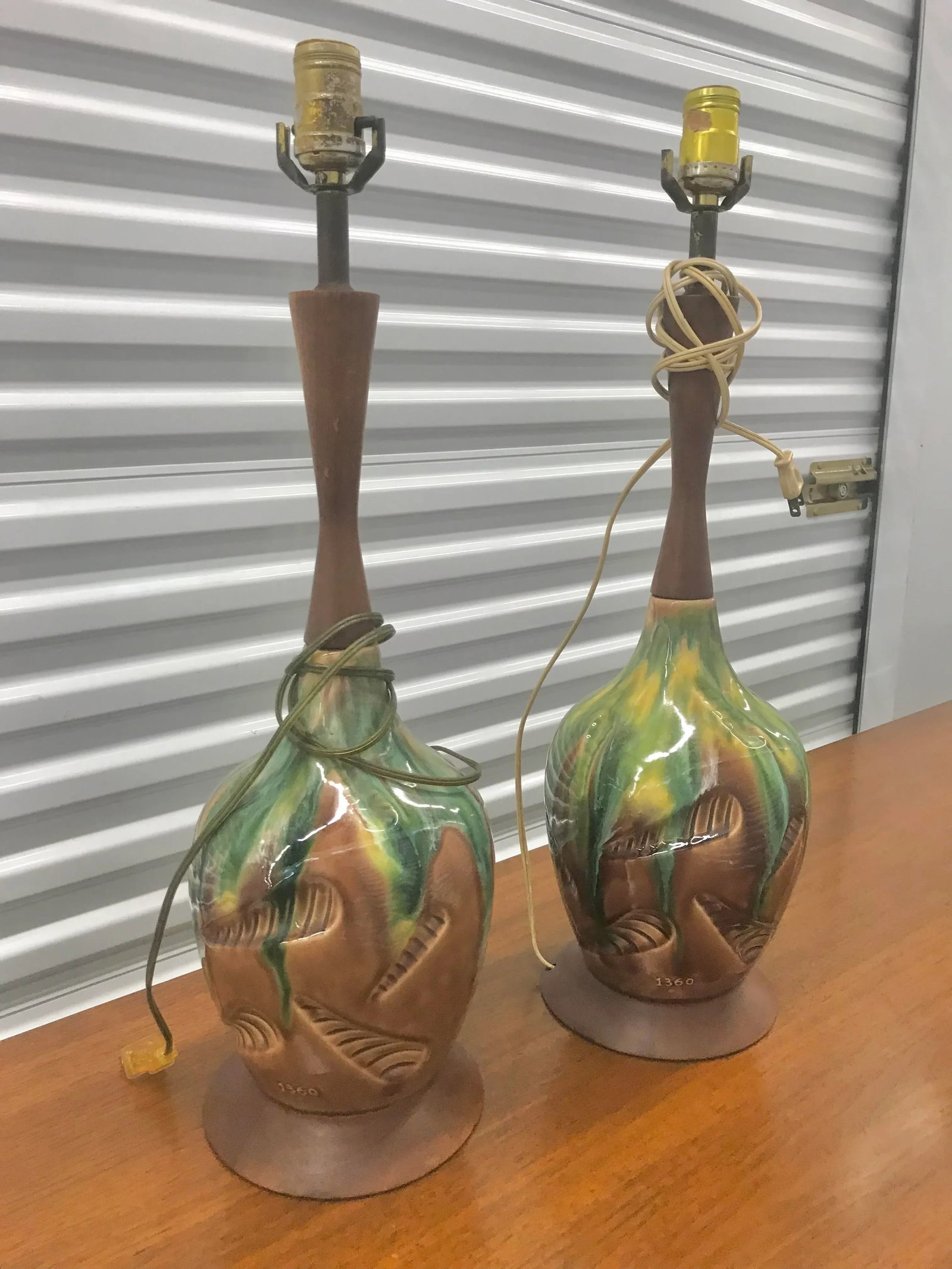 1960s Mid-Century Modern Lamps - a Pair - 2
