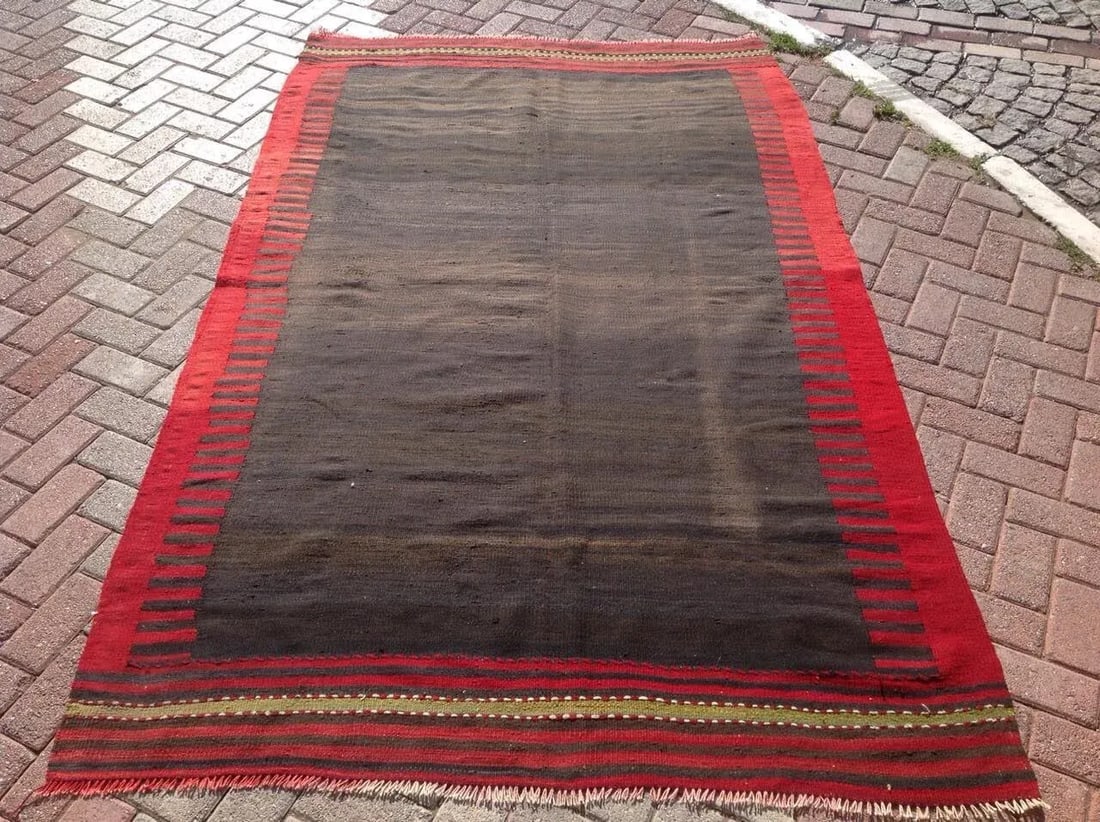 Vintage Turkish Kilim Rug - 5'2'' * 8'4'',02 - 2