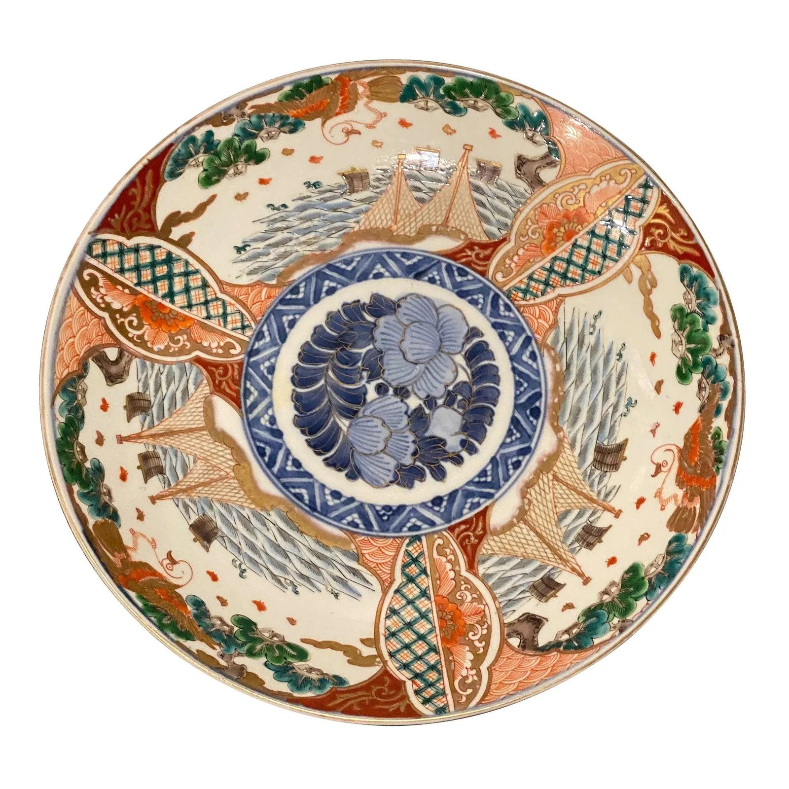Japanese Meiji Period Imari Porcelain Harger / Plate - 4