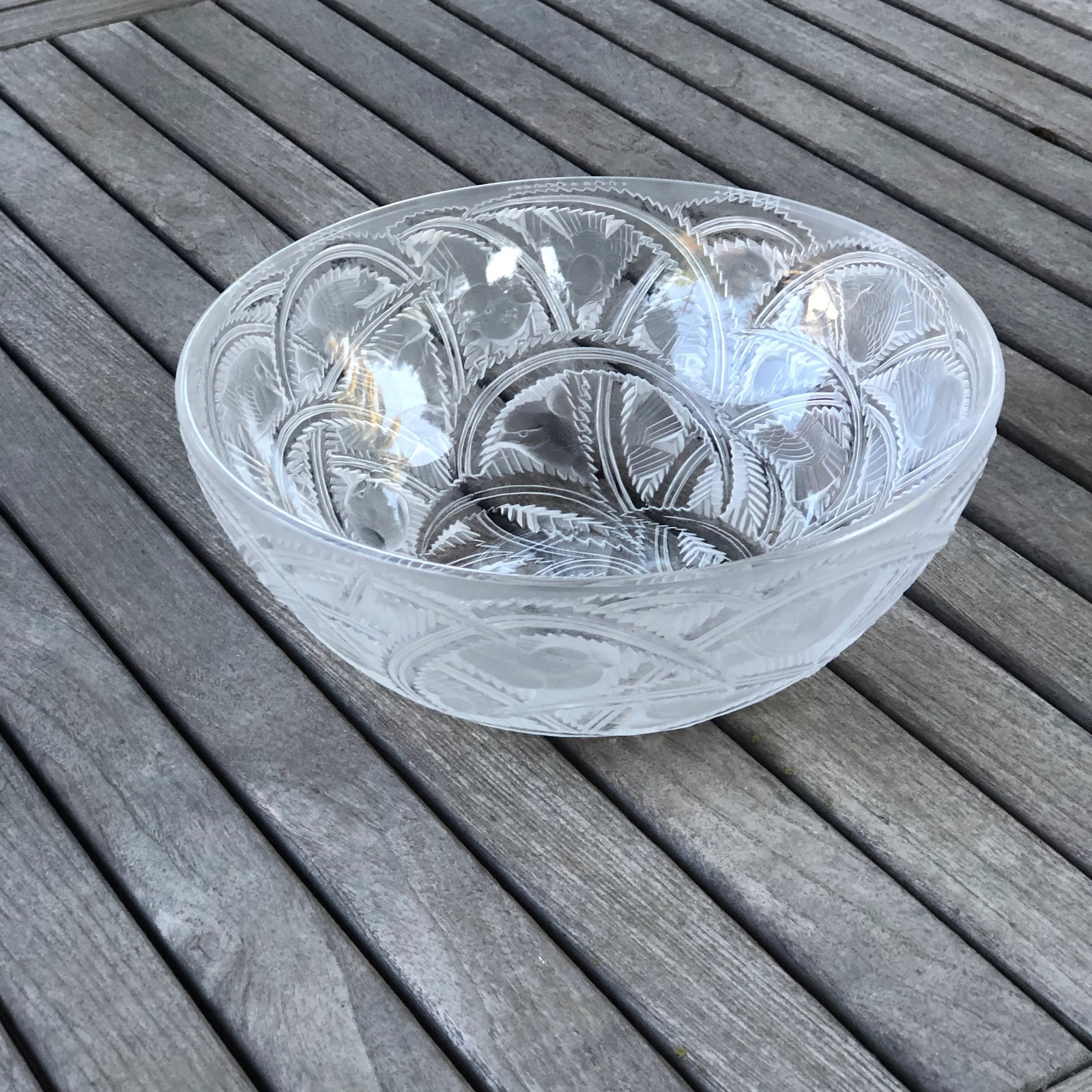 Lalique Crystal Pinsons Bird Bowl - 5