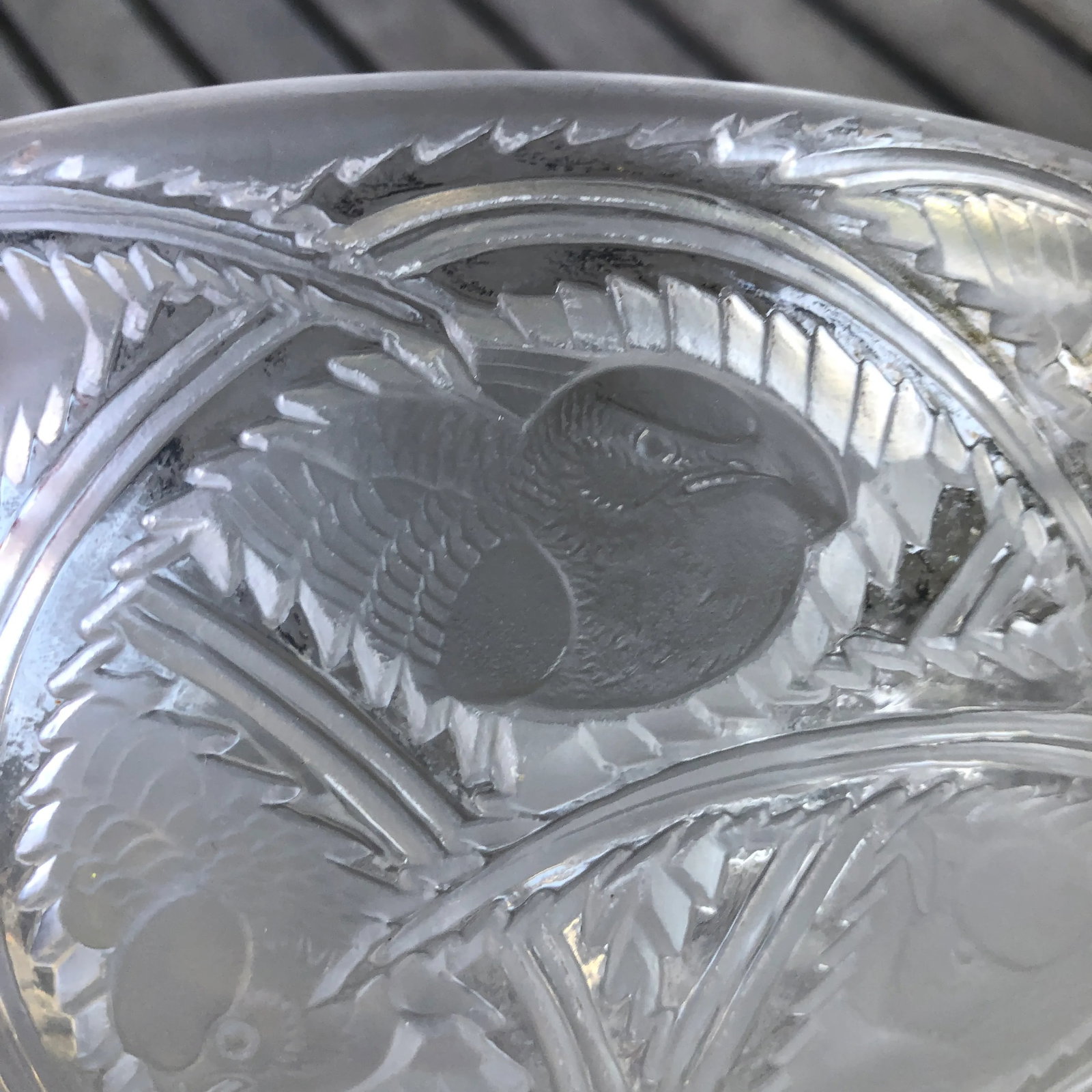 Lalique Crystal Pinsons Bird Bowl - 6