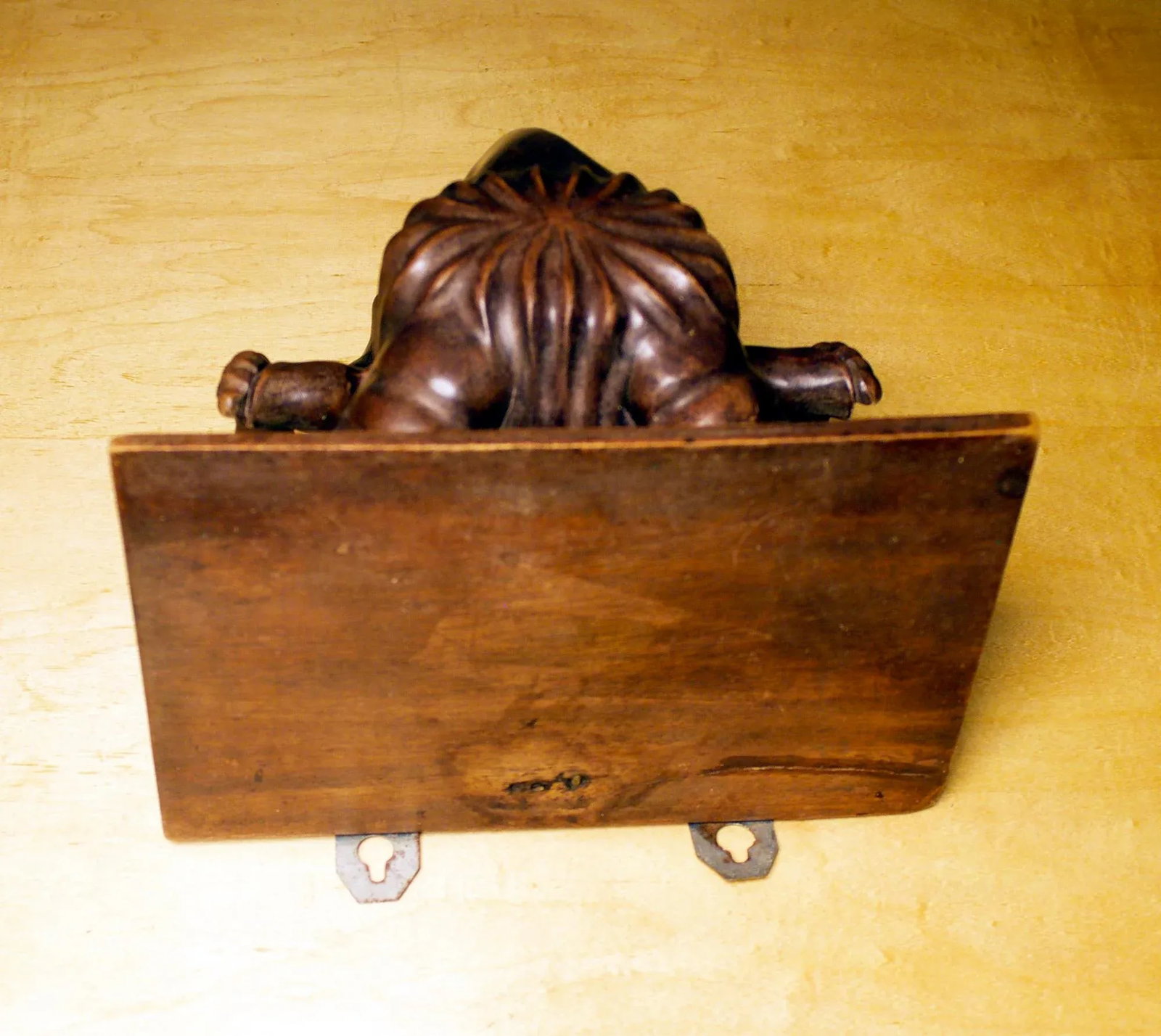 Antique Black Forest Ram Head Carved Wall Shelves- a Pair - 5