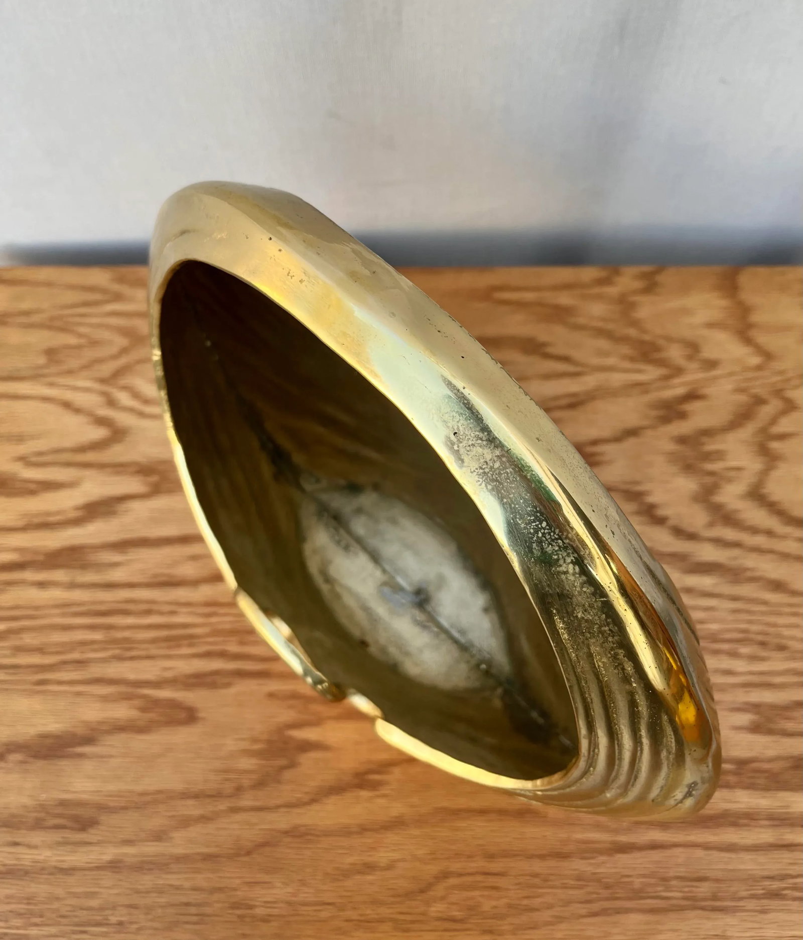 Vintage Hollywood Regency Brass Egret Basket /Centerpiece. - 9