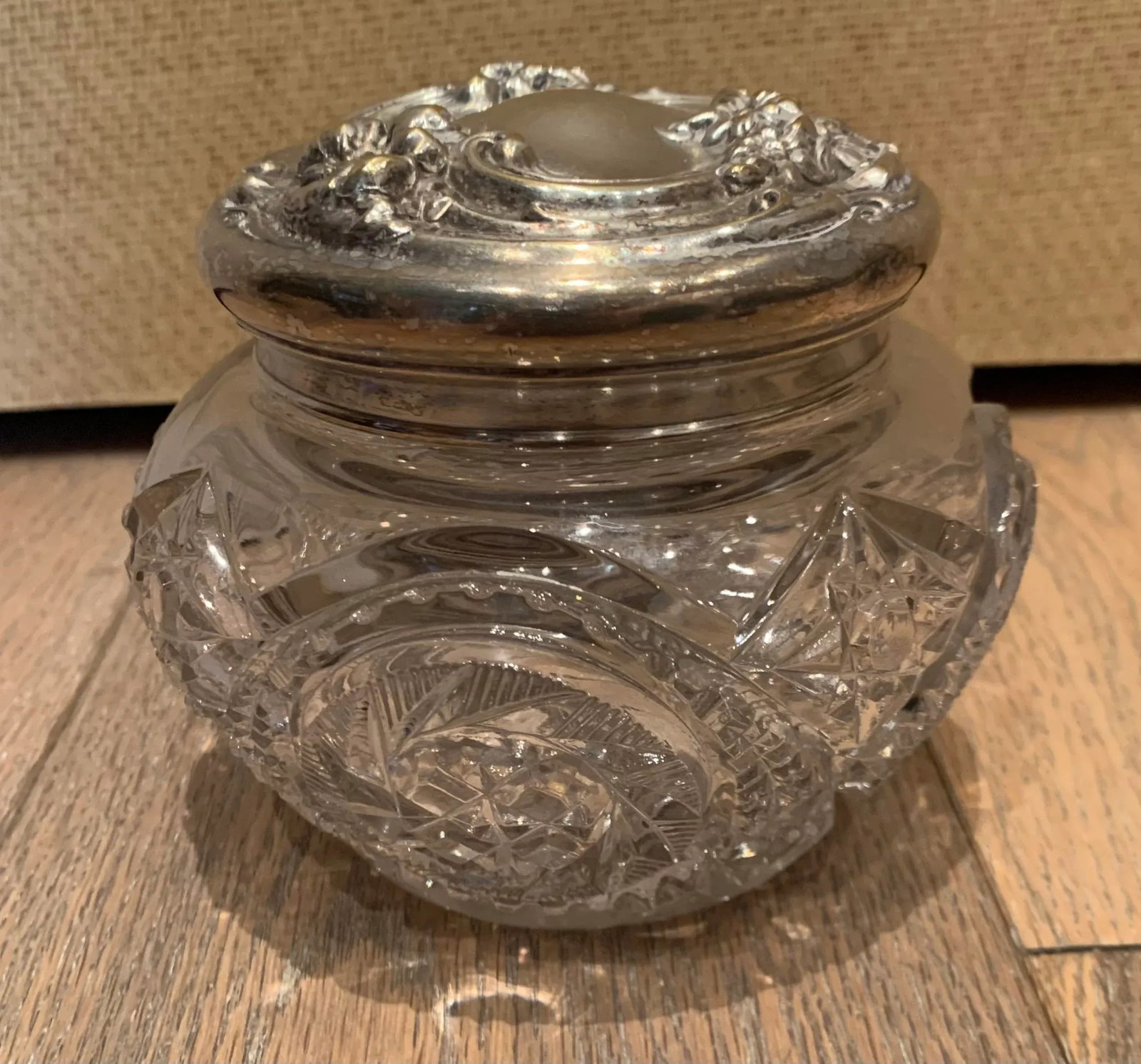 1920s Glass Boudoir Jar - 2