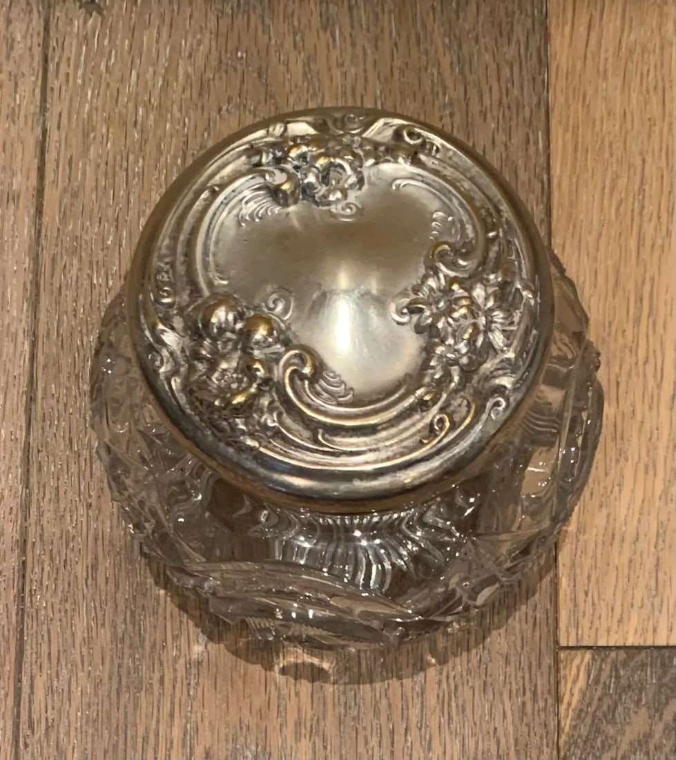 1920s Glass Boudoir Jar - 3