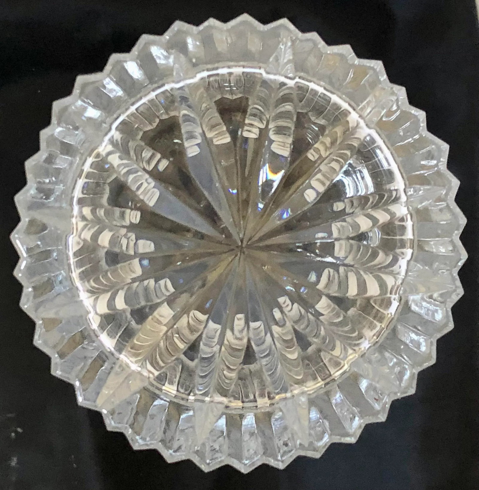 Mid Century Cut Crystal Liquor Decanter - 3