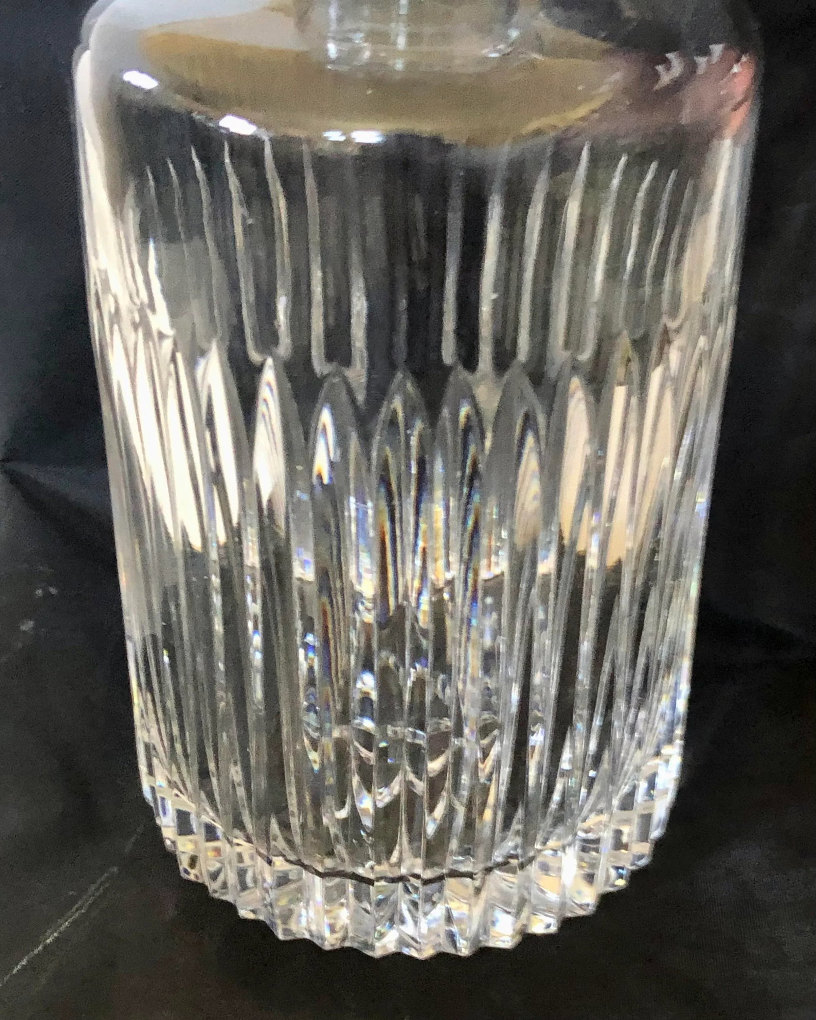 Mid Century Cut Crystal Liquor Decanter - 6