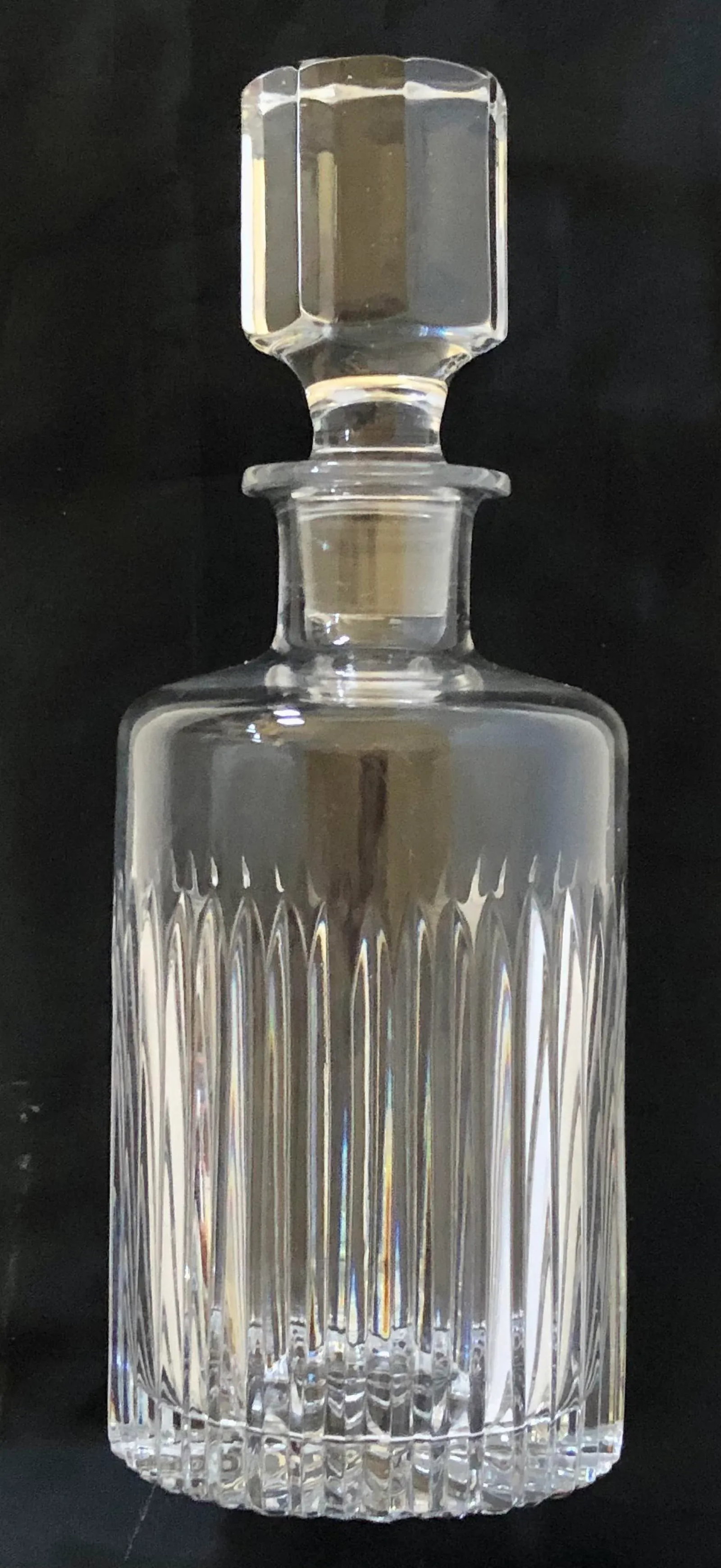 Mid Century Cut Crystal Liquor Decanter - 8
