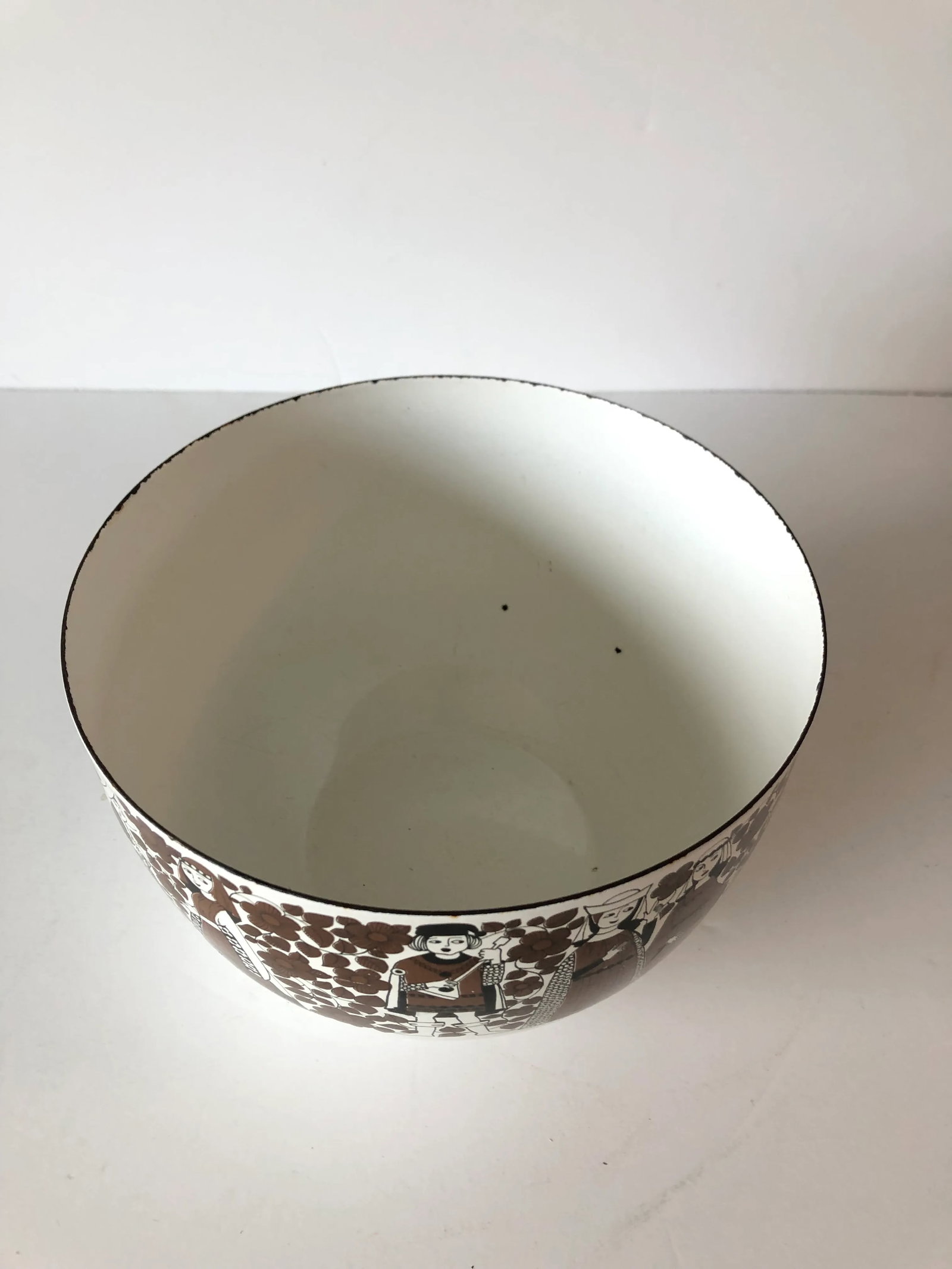 1960s Kaj Franck l Enamel Danish Modern Medieval Troubadour Bowl - 2