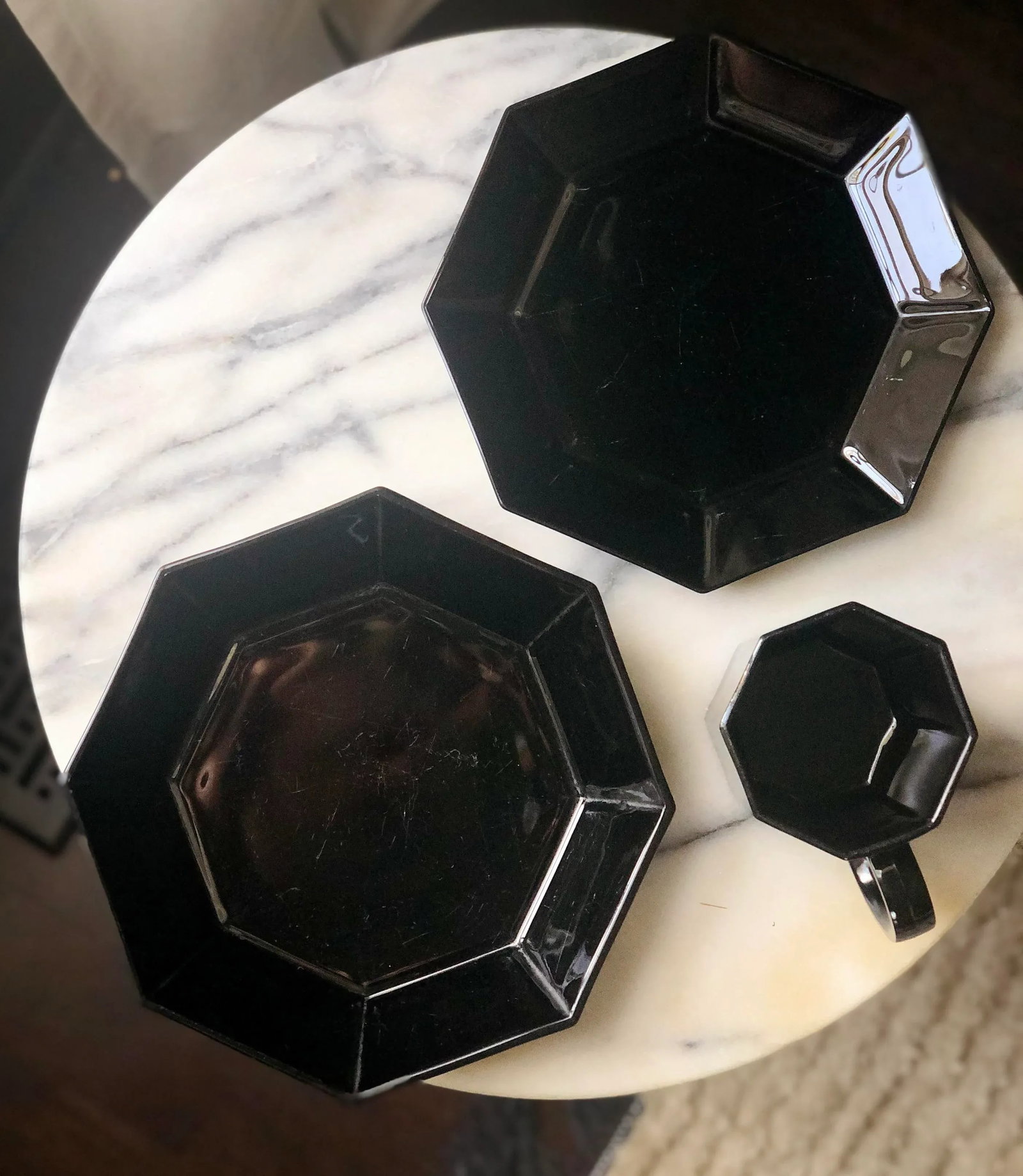1980s Arcoroc France "Octime" Place Setting for Six- 18 Pieces - 2