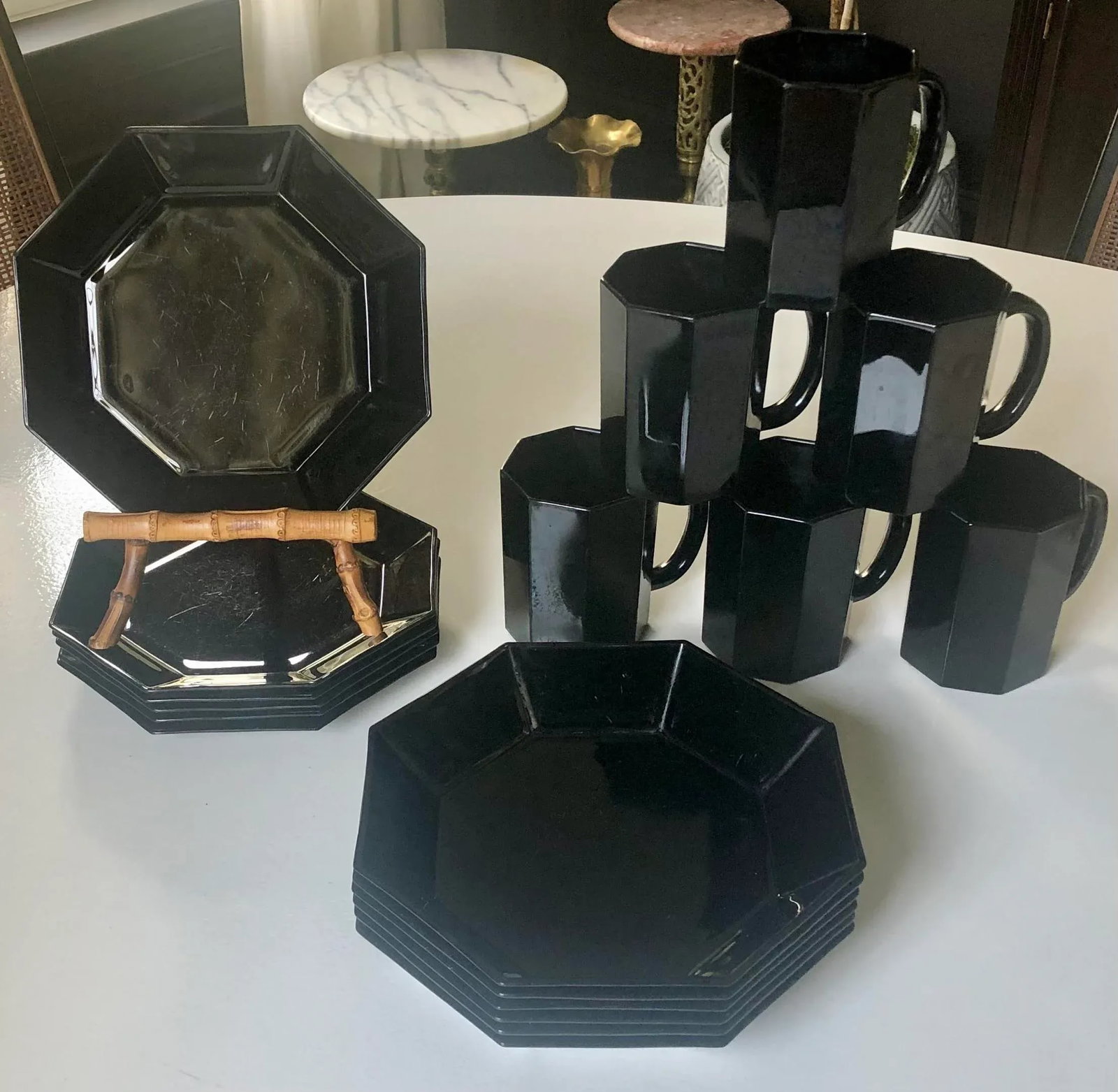 1980s Arcoroc France "Octime" Place Setting for Six- 18 Pieces - 3