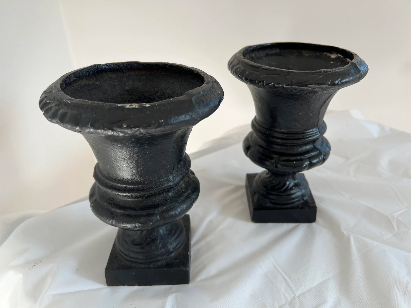 Late 20th Century Cast Iron Planters - a Pair - 2