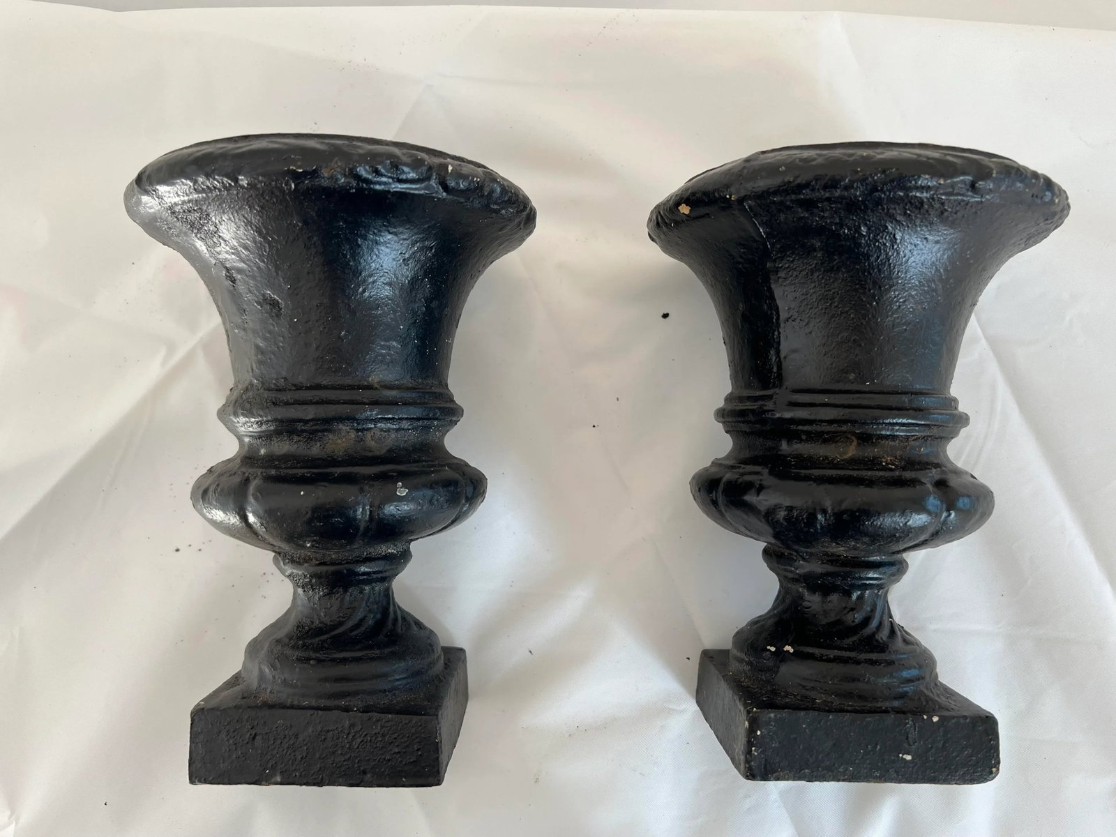 Late 20th Century Cast Iron Planters - a Pair - 3