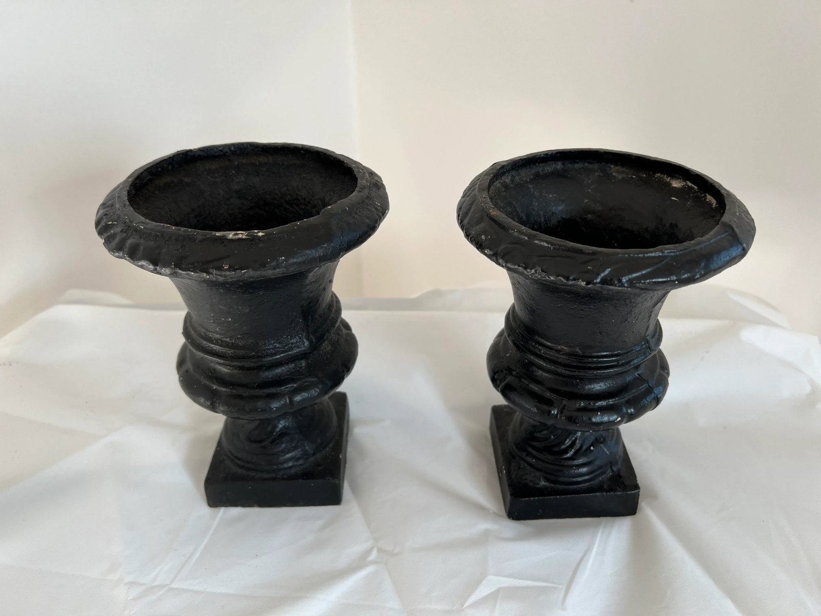 Late 20th Century Cast Iron Planters - a Pair - 6