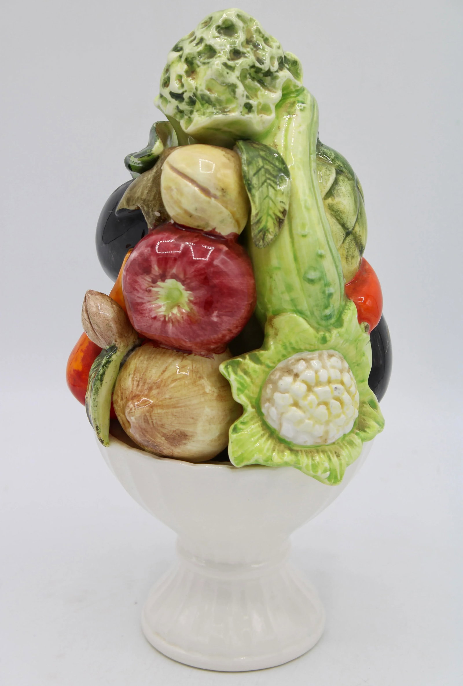Vintage Italian Ceramic Fruit and Vegetable Topiary - 11