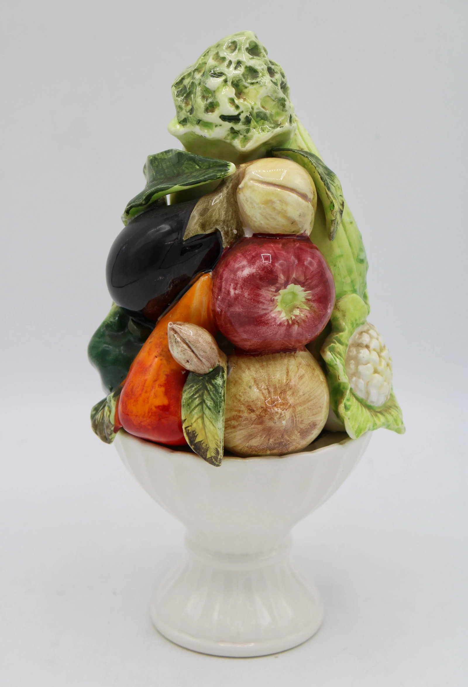Vintage Italian Ceramic Fruit and Vegetable Topiary - 2
