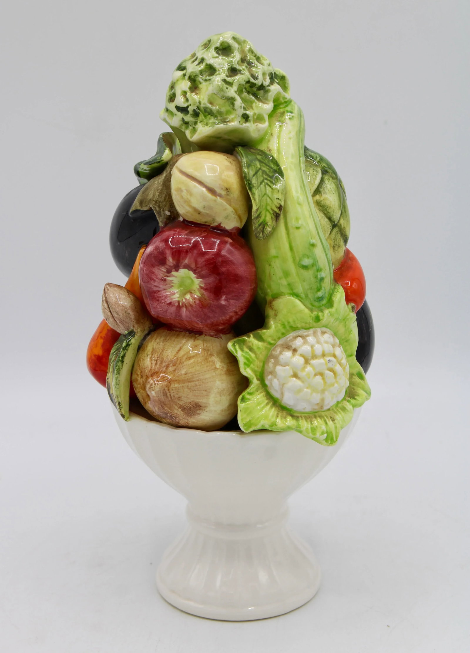 Vintage Italian Ceramic Fruit and Vegetable Topiary - 3
