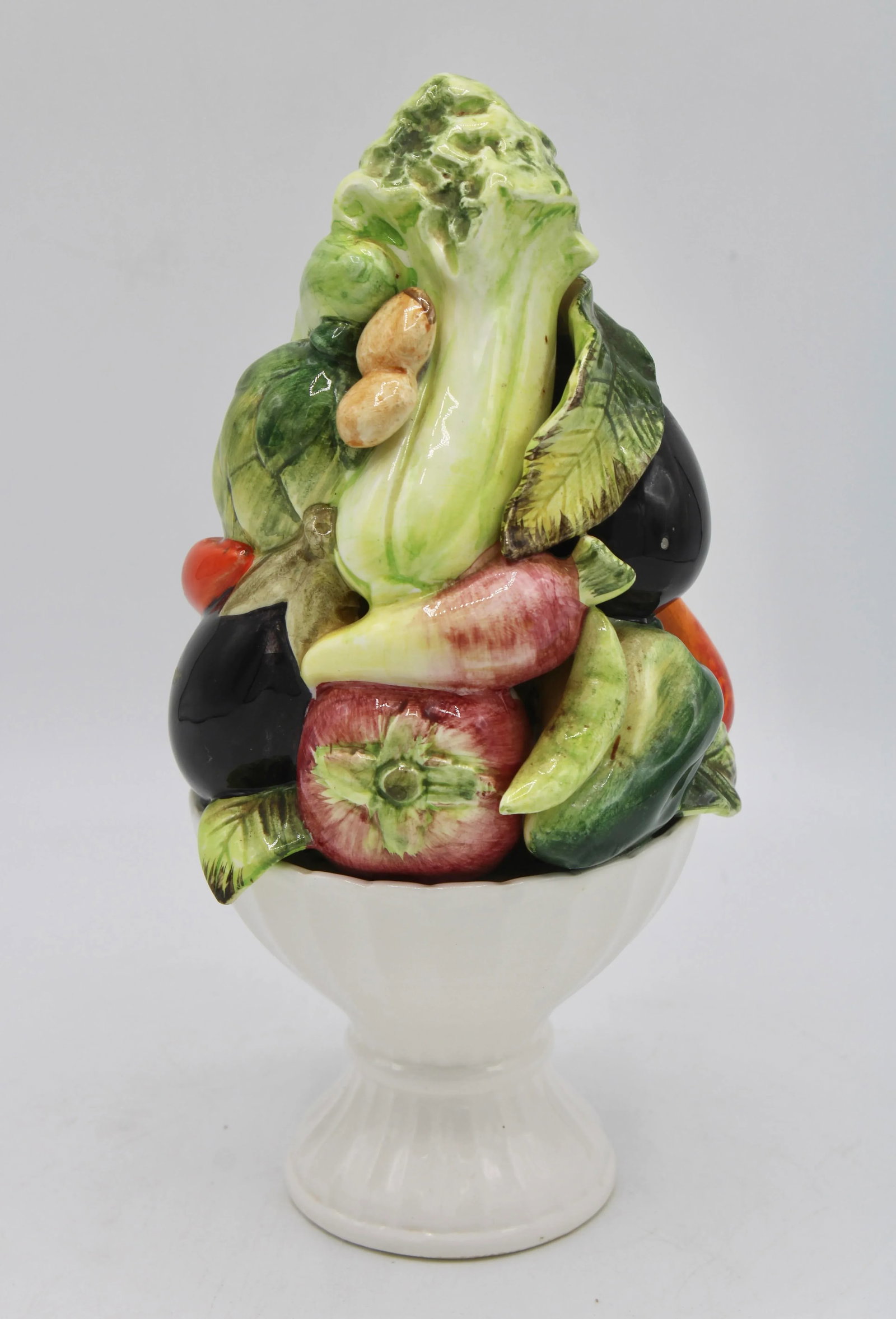 Vintage Italian Ceramic Fruit and Vegetable Topiary - 5
