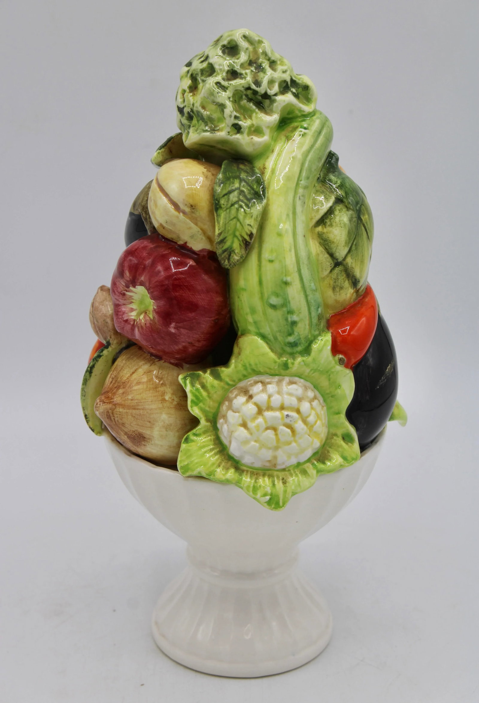 Vintage Italian Ceramic Fruit and Vegetable Topiary - 6