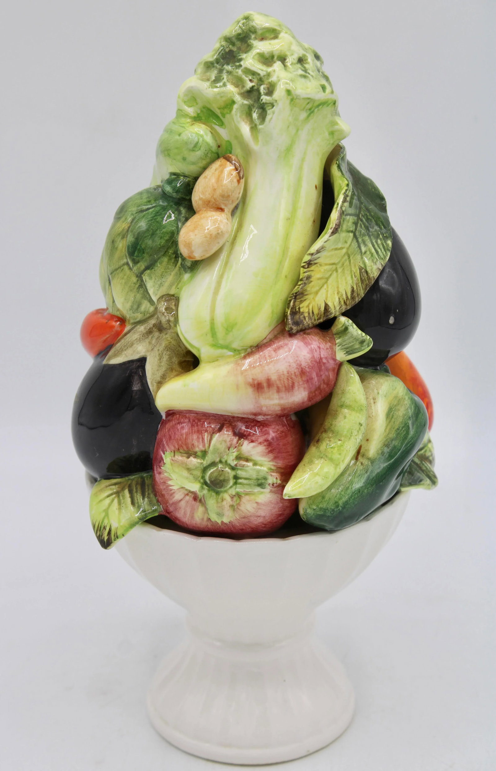 Vintage Italian Ceramic Fruit and Vegetable Topiary - 9