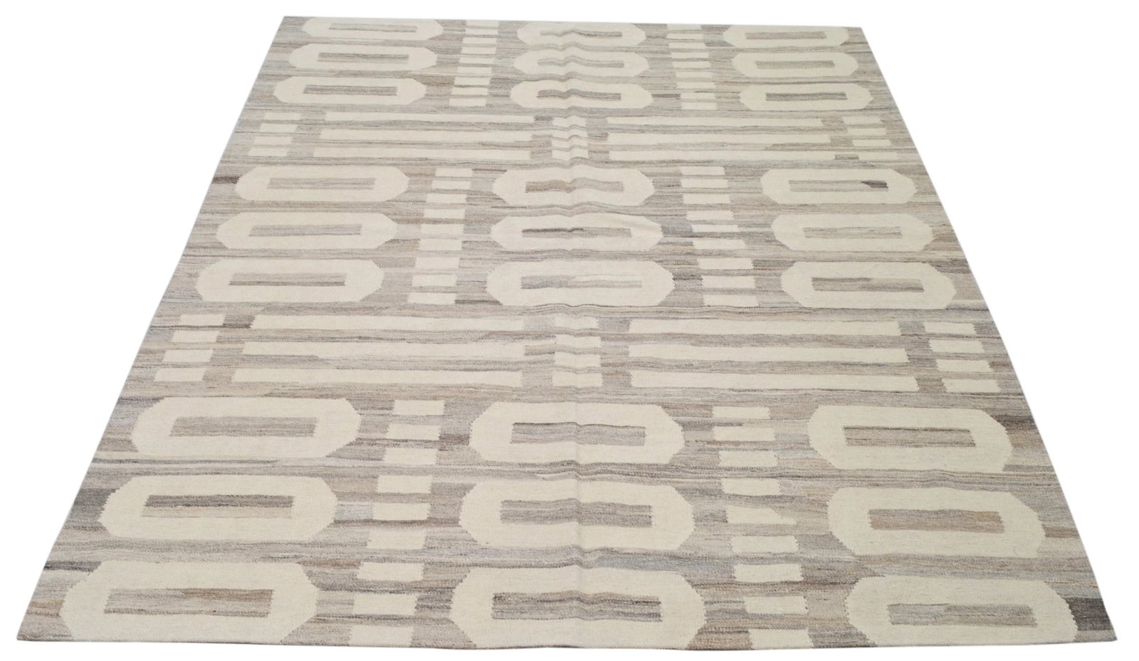 1960s Vintage Moroccan Tribal Handmade Hand Knotted Kilim With Natural Colors,6'x7'6 - 2