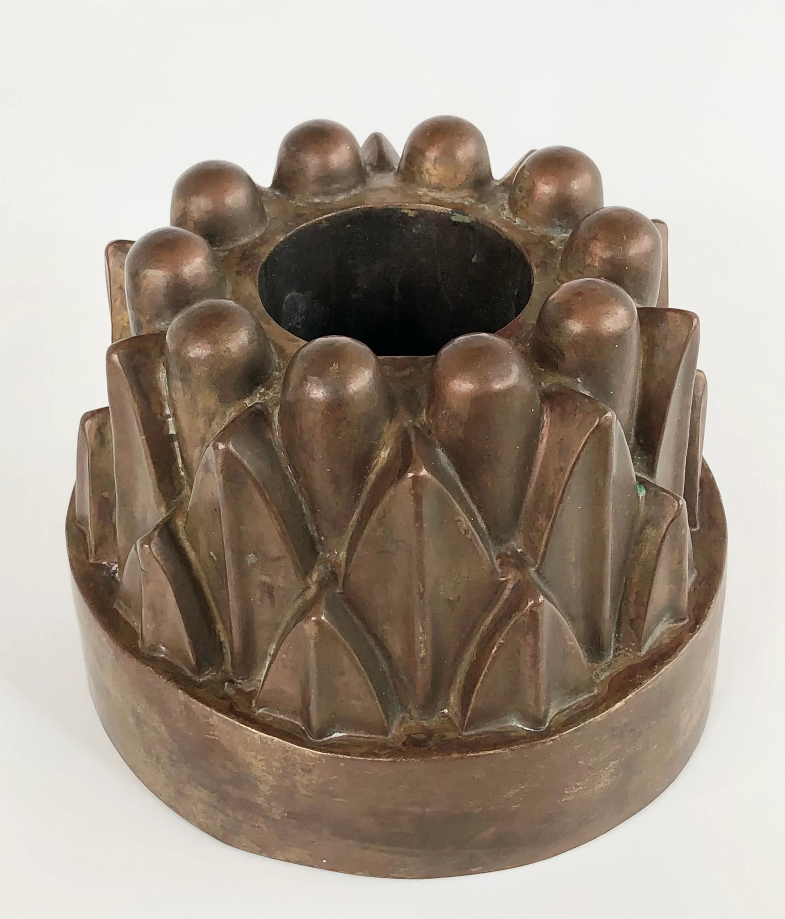 Antique Copper Jelly Cake Mold - 7