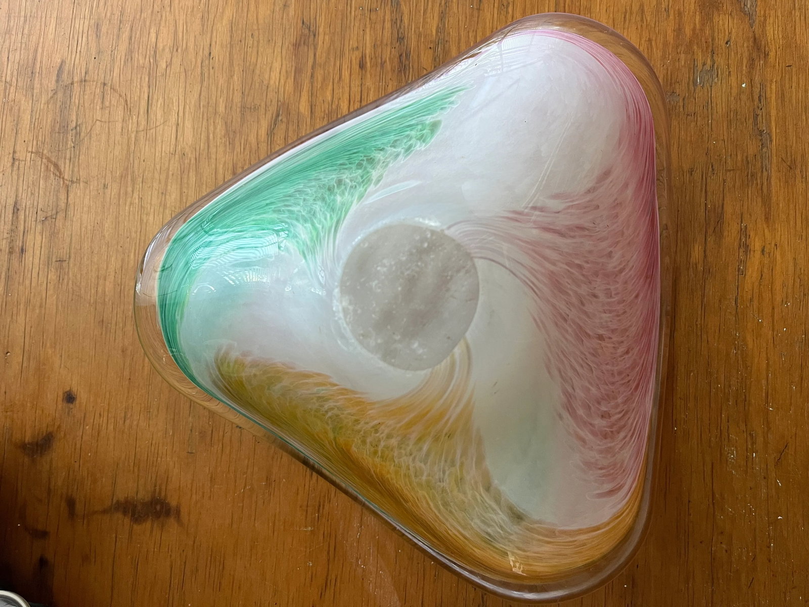 60s Italian Postmodern Murano Style Blown Glass Fruit Bowl - 10