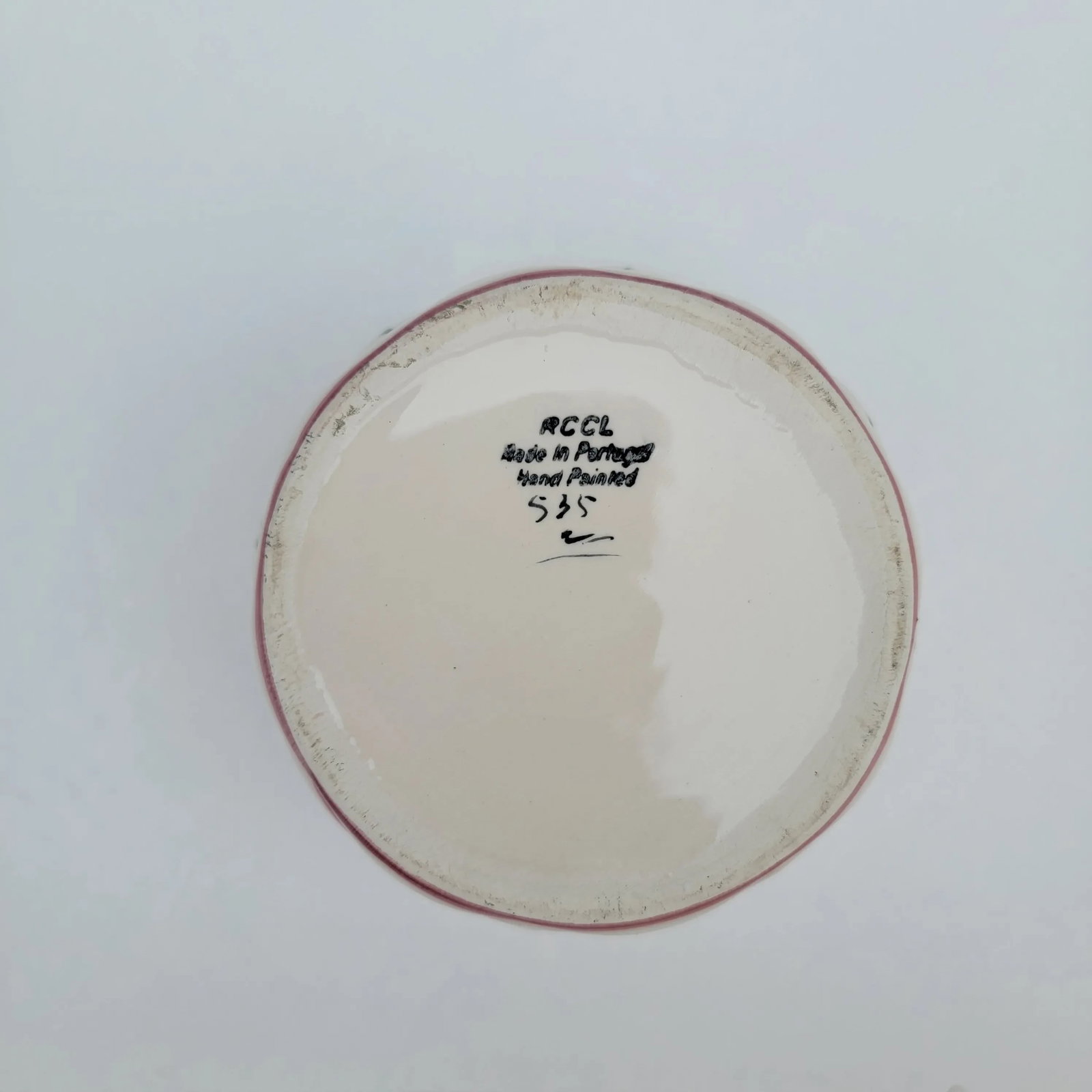 Handpainted #535 Floral Portuguese Pot - 4