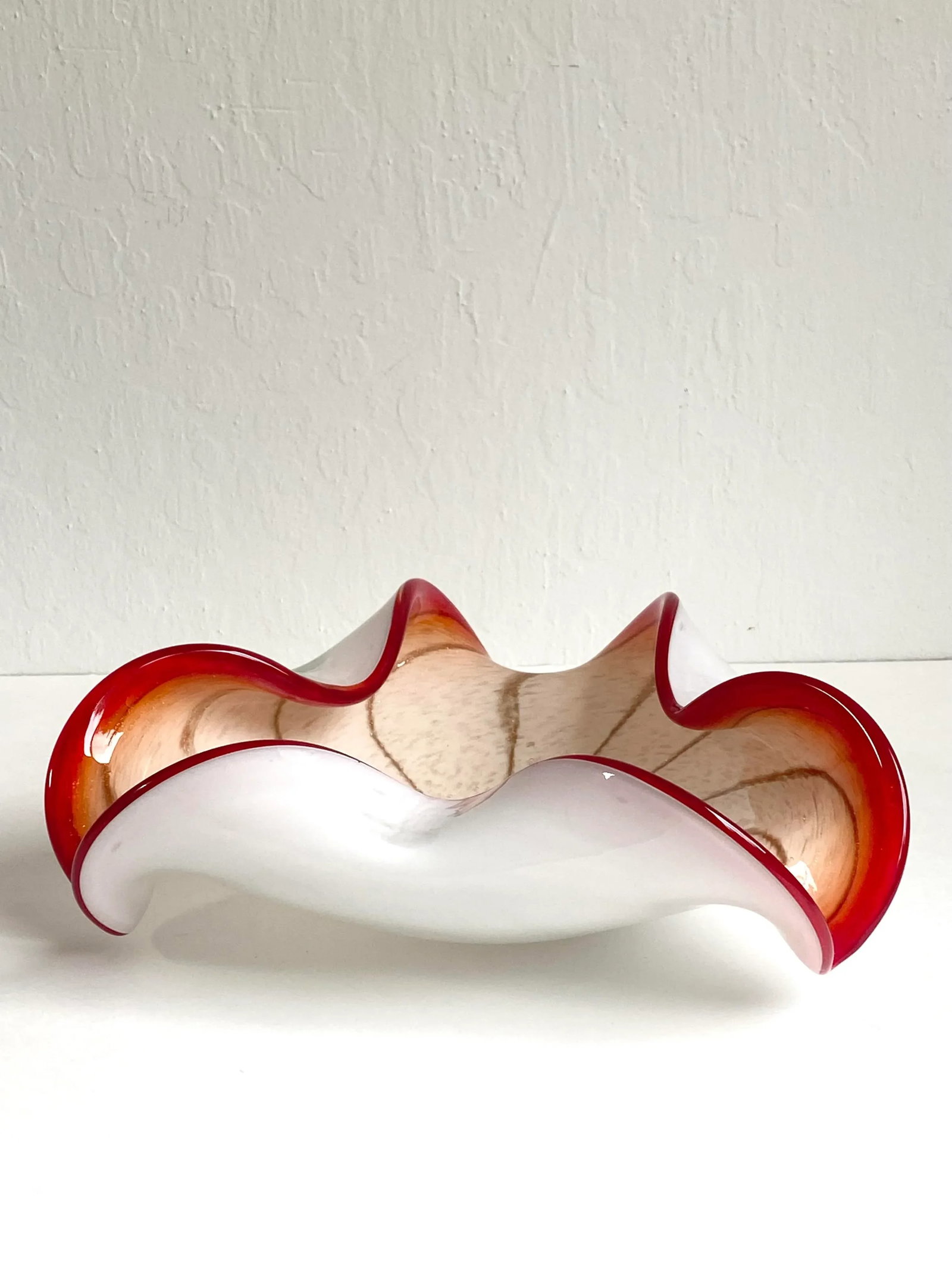 1960s Murano Attributed "Circus Tent" Glass Bowl Alfredo Barbini Style - 3