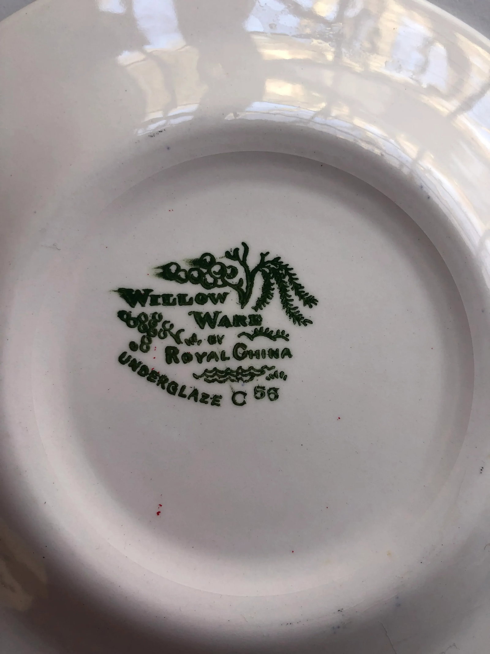 Vintage Willow Ware by Royal China "Blue Willow" Pattern Bread/Dessert Plates- Set of 6 - 4