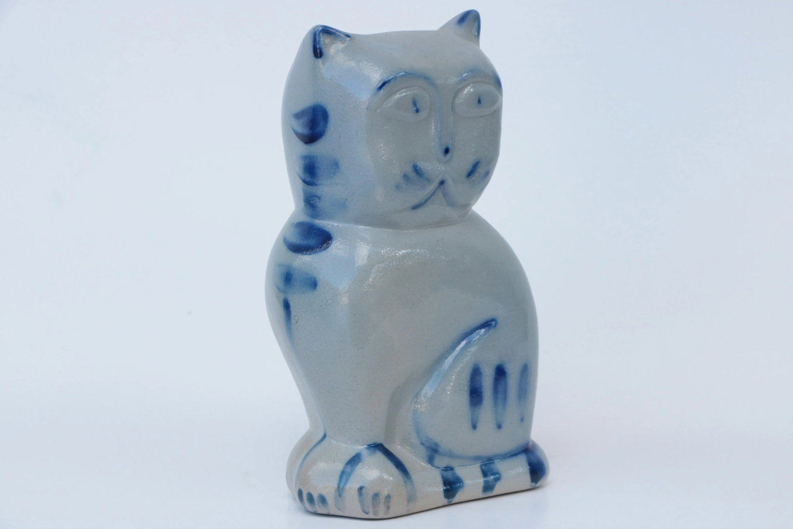 Eldreth Pottery Stoneware Cat Figure - 6
