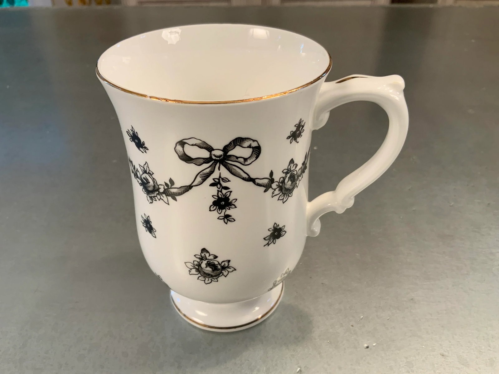 Vintage Royal Victoria Fine Bone China Tall Coffee Cup - 7