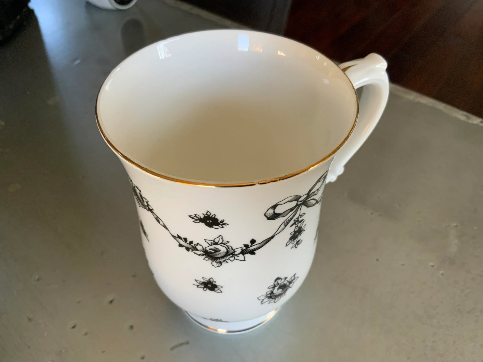 Vintage Royal Victoria Fine Bone China Tall Coffee Cup - 8
