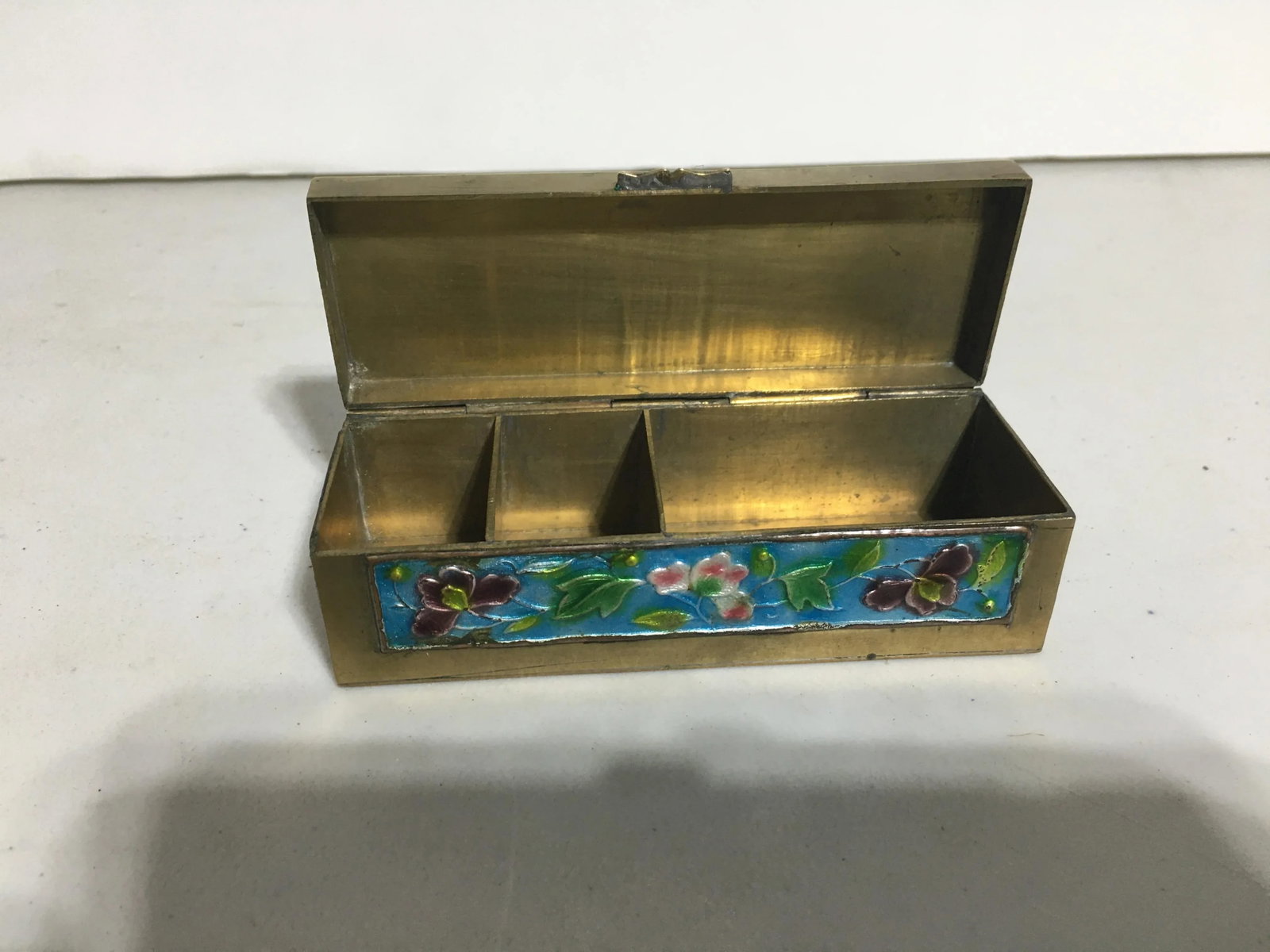 Antique Chinese Enamel Stamp Box - 2