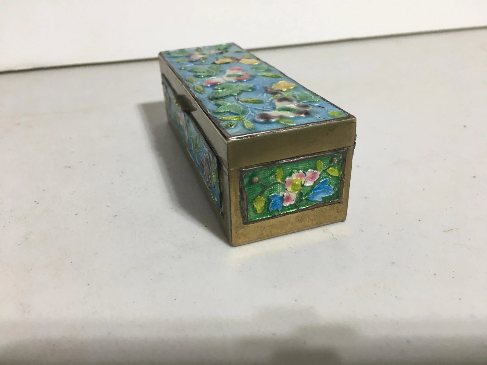 Antique Chinese Enamel Stamp Box - 3
