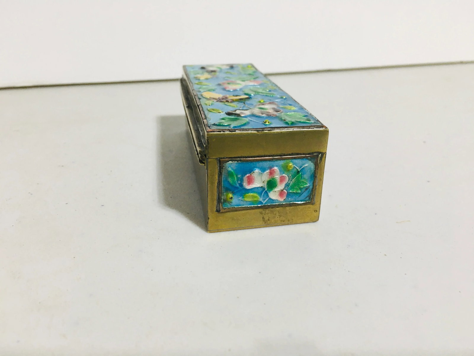 Antique Chinese Enamel Stamp Box - 4