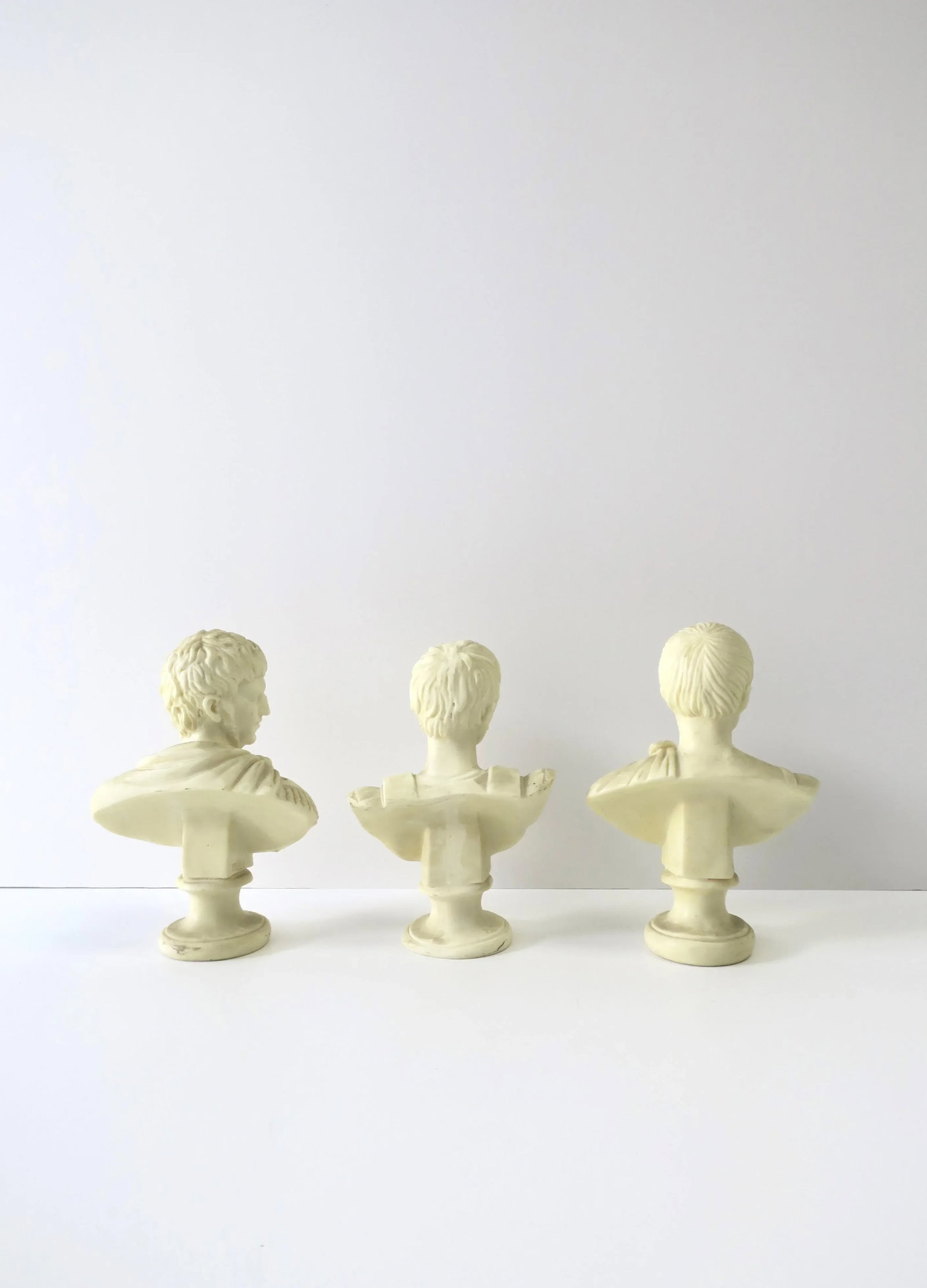 Italian Male Bust Sculptures, Set of 3 - 9
