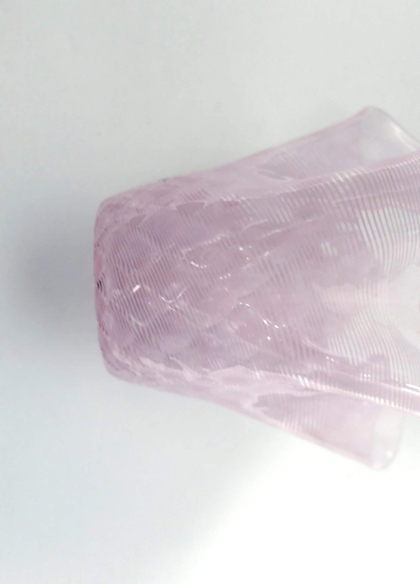 Italian Pink Handkerchief Art Glass Vase - 10