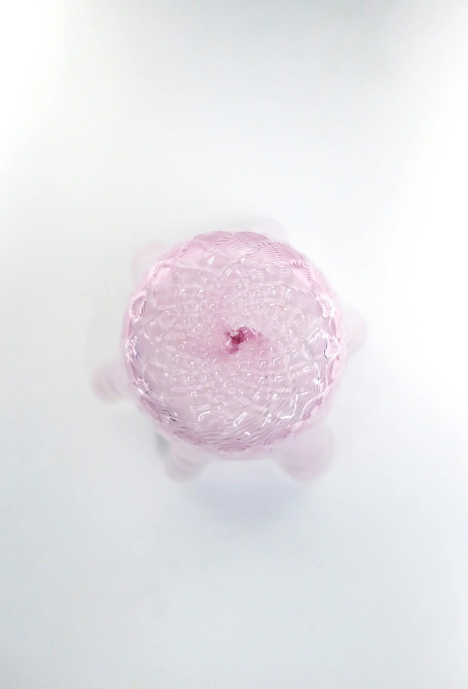 Italian Pink Handkerchief Art Glass Vase - 11