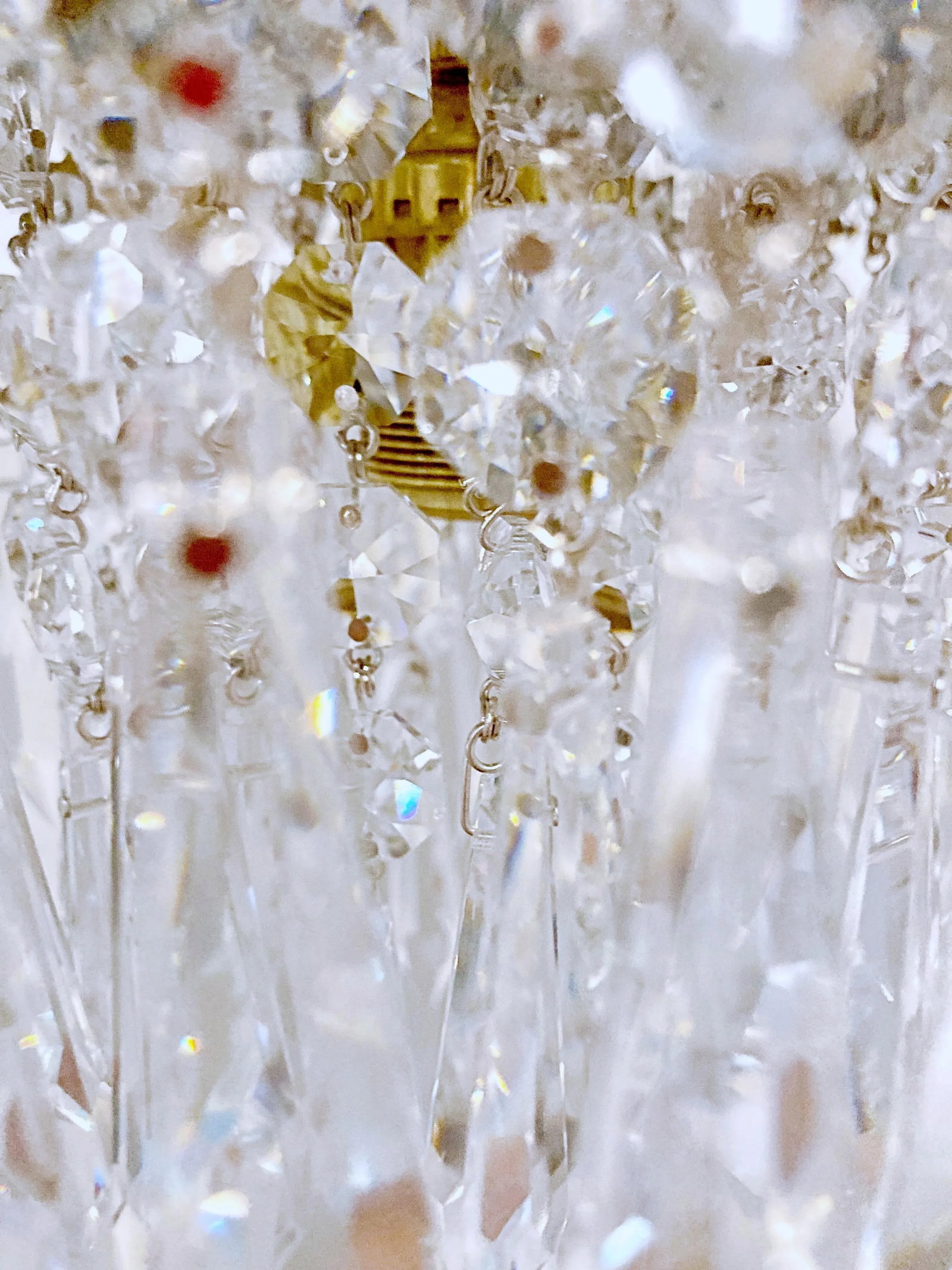 1950s Italian Brass Upside Down Layered Chandelier - 5