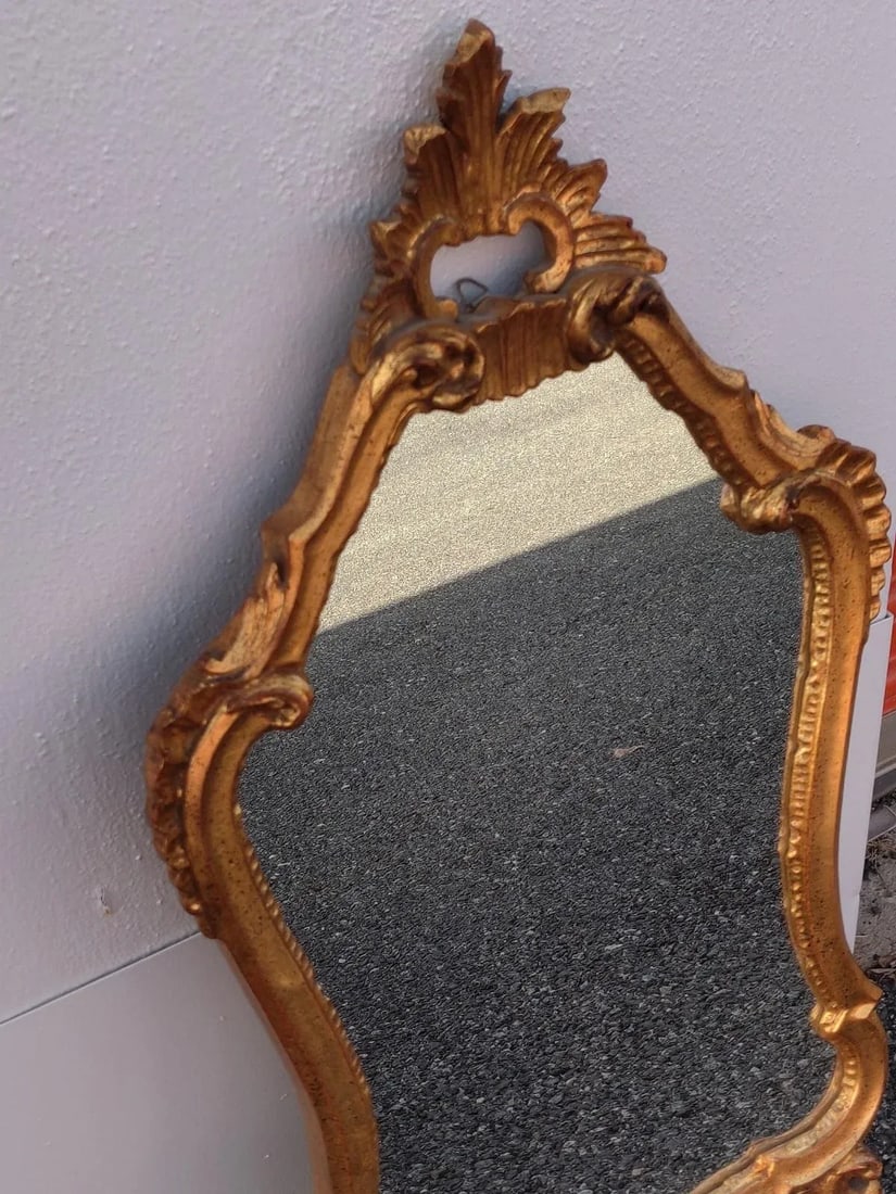 Louis Xv Style Gilded Mirror - Early 20th Century - 5