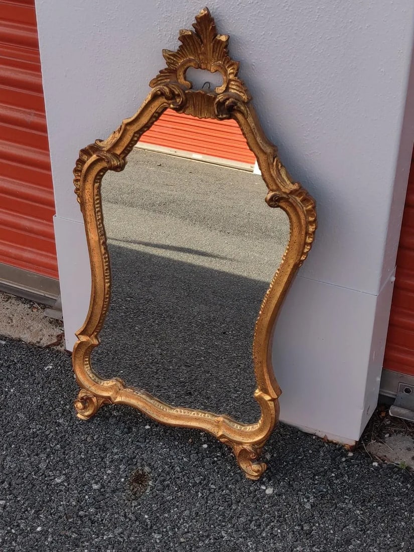 Louis Xv Style Gilded Mirror - Early 20th Century - 8