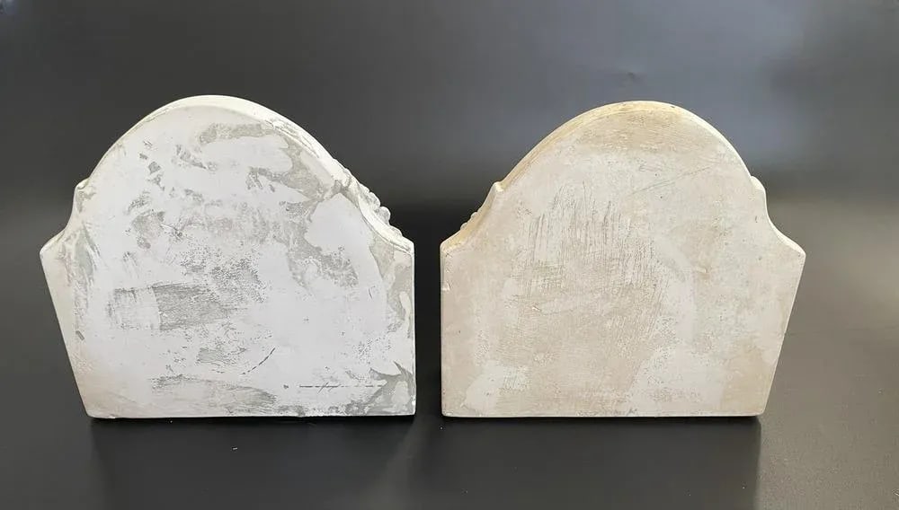 Vintage Italian Neoclassical Maiden Plaster Corbels Wall Brackets - a Pair - 6