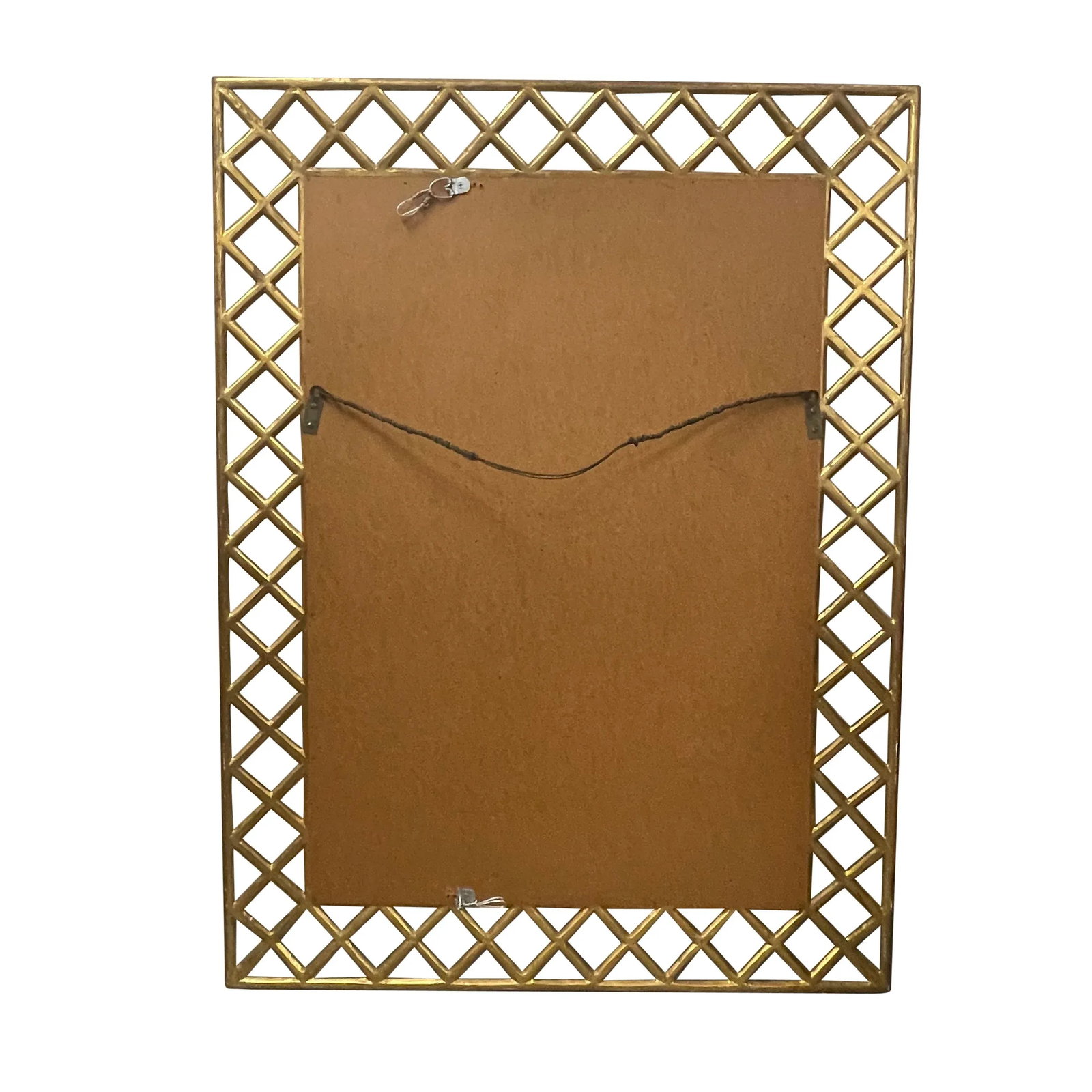 1970s Large Ornate Gilt Lattice Framed Mirror - 3