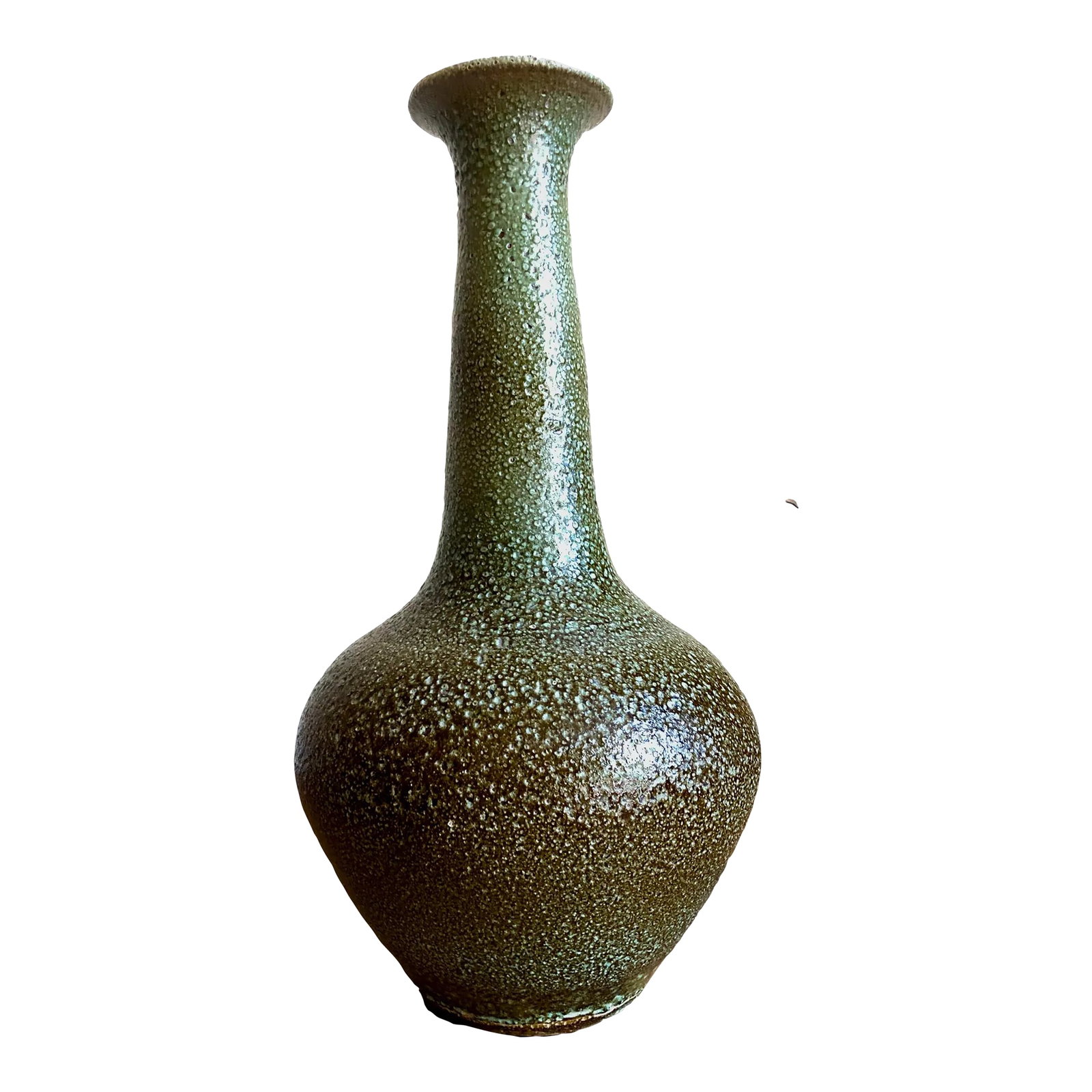 Mid Century Large Studio Glazed Schwenk Tall Vintage Pottery Vase