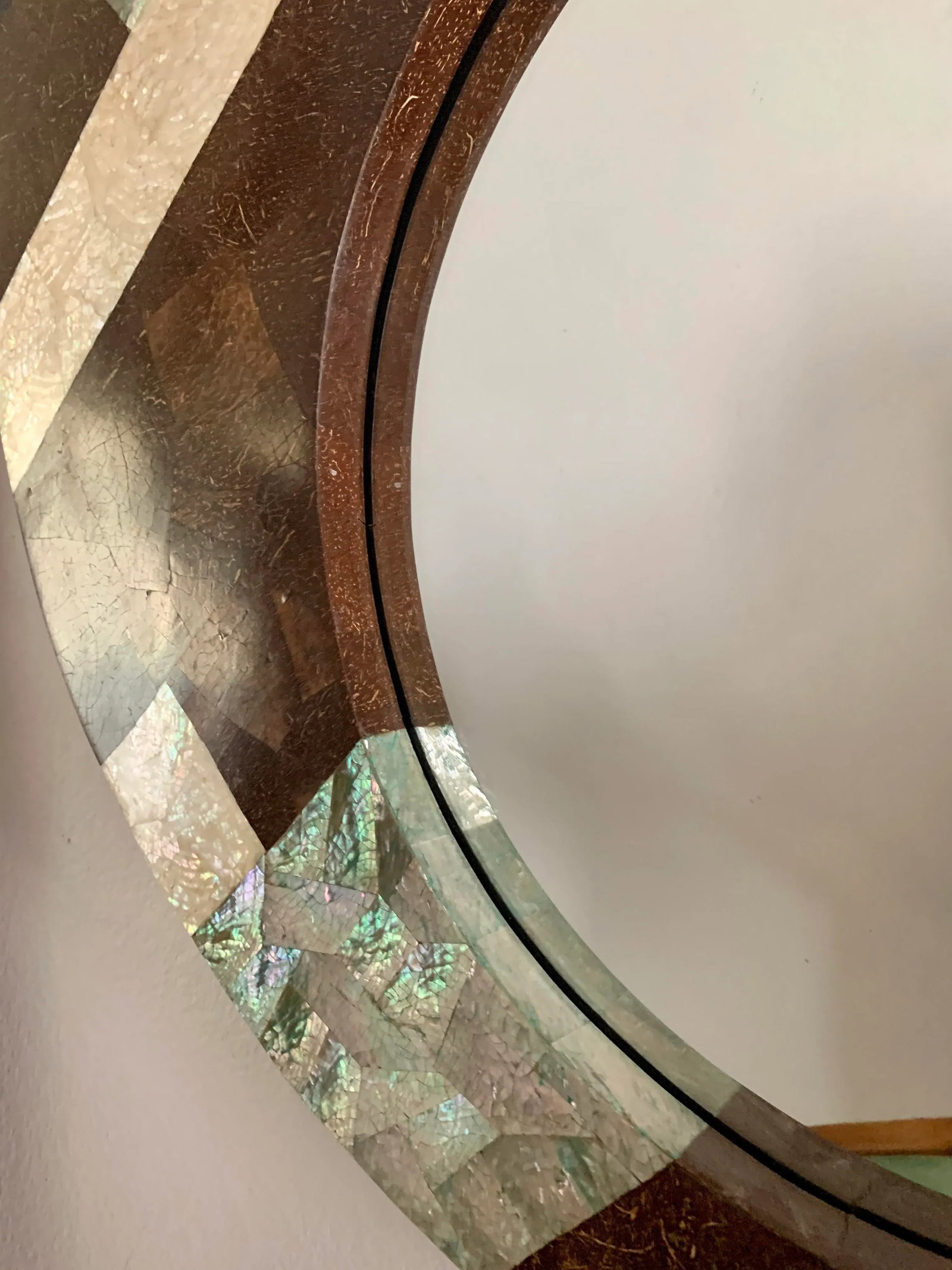 Reduced Modern Stone Round Wall Mirror - Shawna Stoney - 6